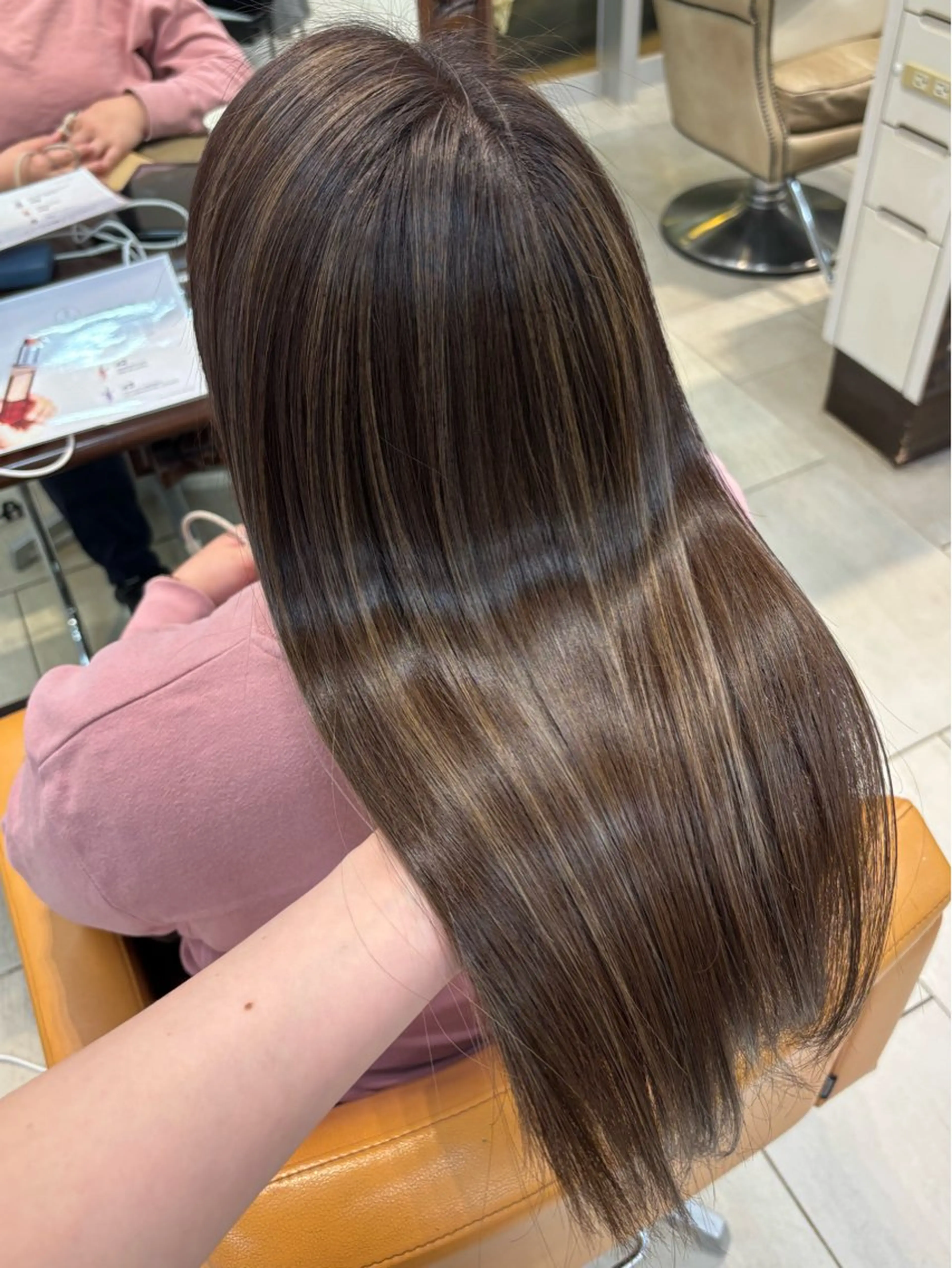 セミロング カラー 髪質改善 トリートメント カット ヘアカラー トリートメント 髪質改善/熊川愛理 🪽【KINI】のヘアスタイル