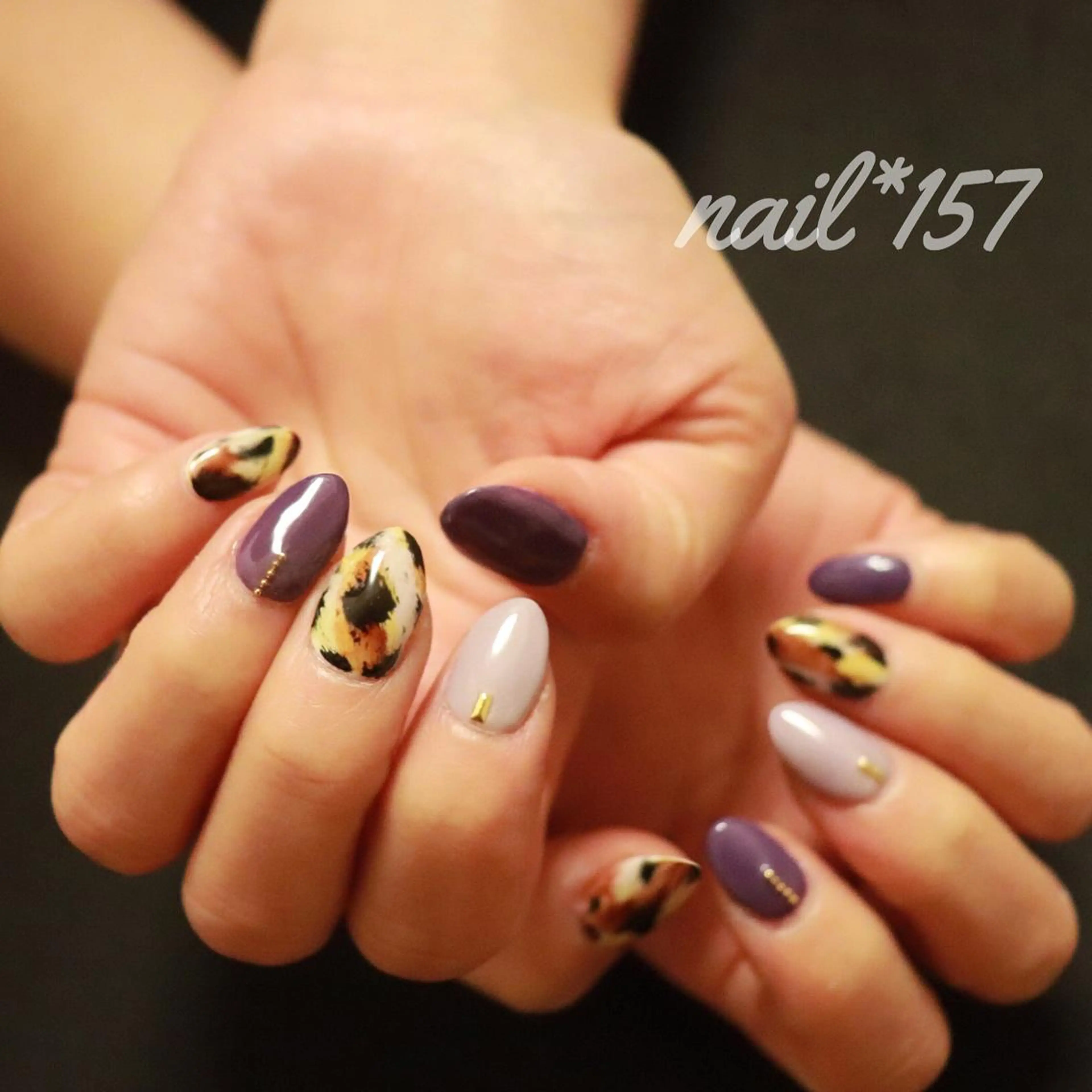ネイル アニマル柄 nail*157 .のネイルデザイン