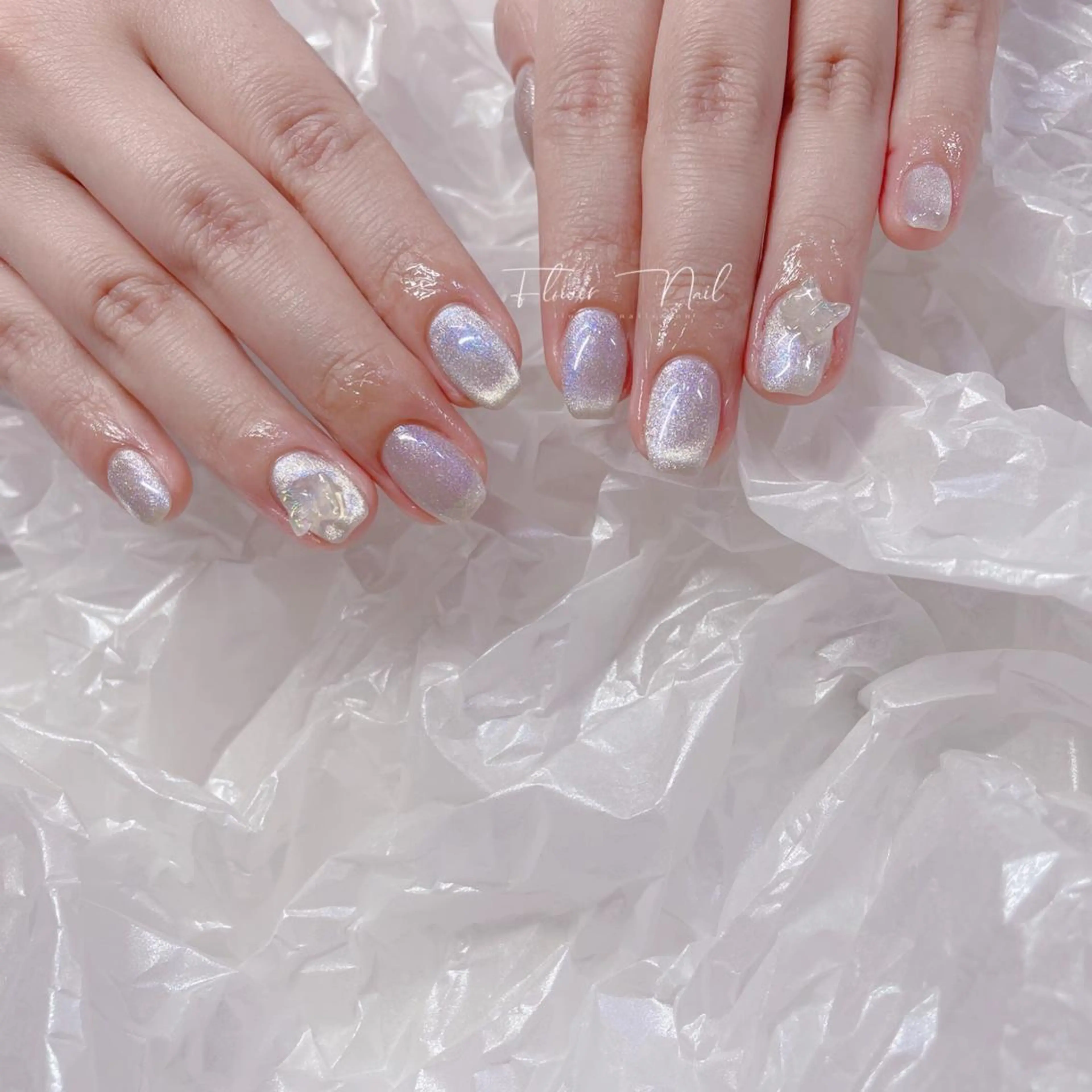 ネイル ストーンネイル ハンドネイル flower nailsalon所属・Flower nailのネイルデザイン