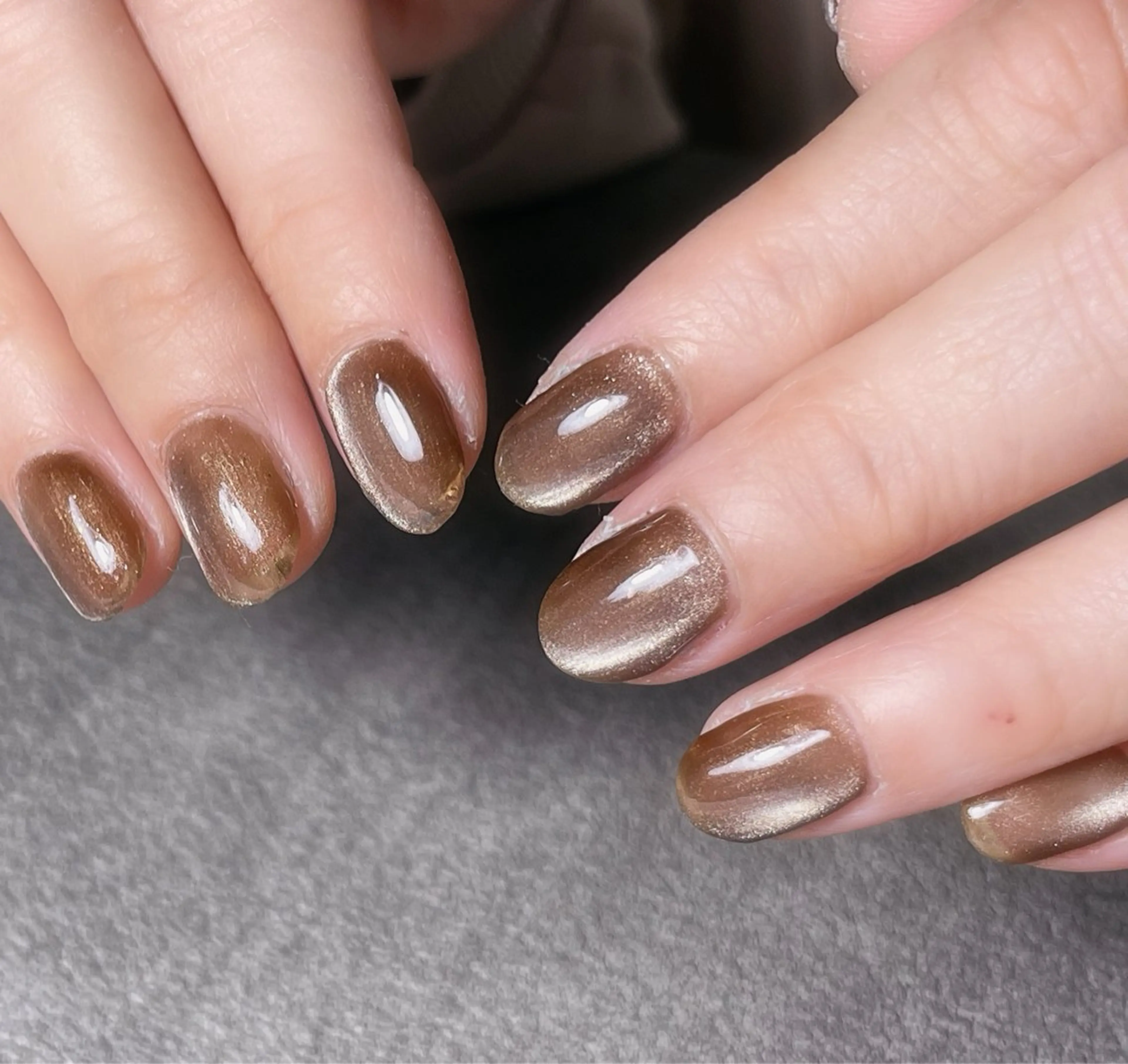 ネイル ブラウン Chong Sarangのネイルデザイン