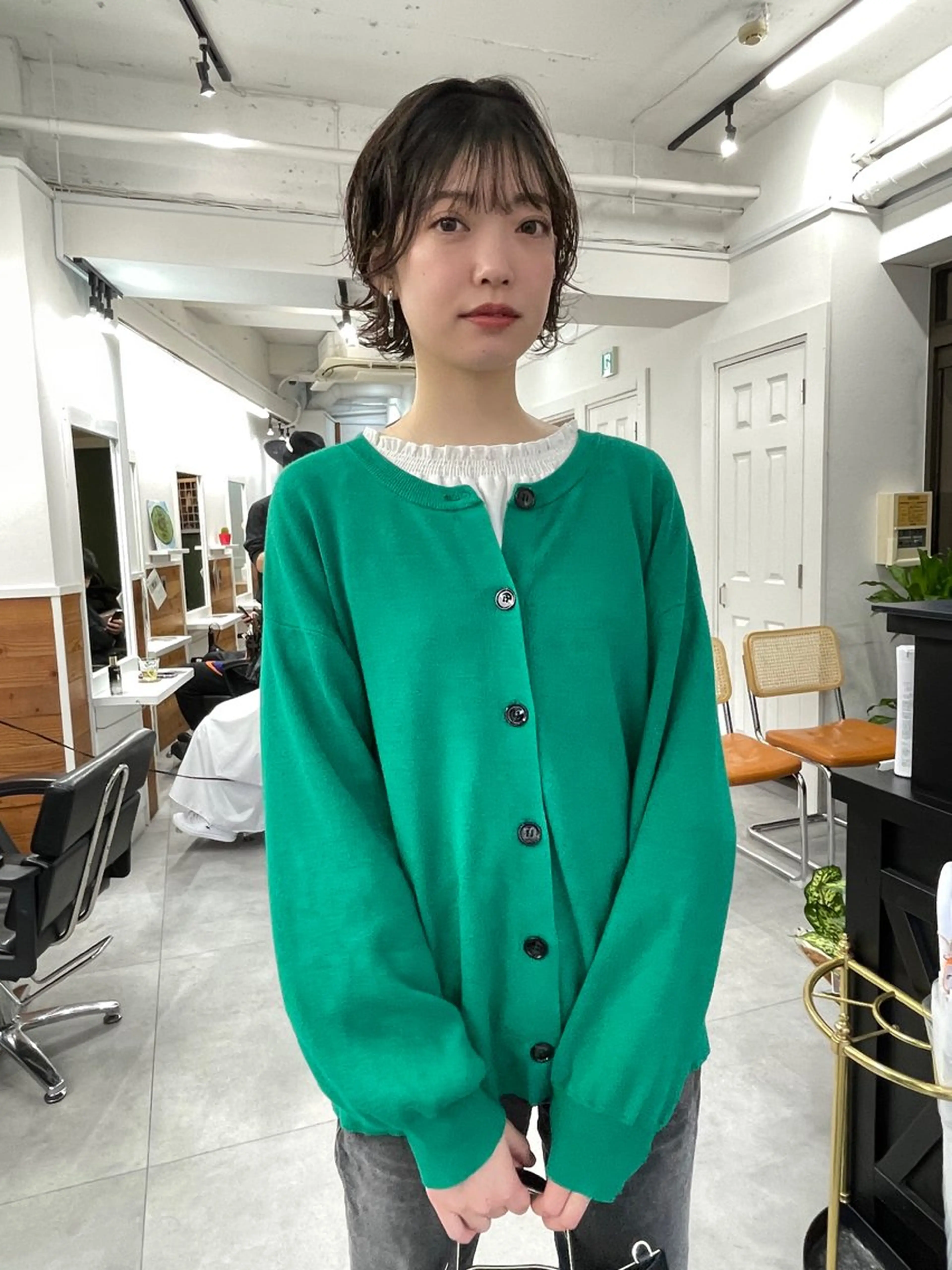 ショート カラー パーマ レイヤー/似合わせ TAKUYAのヘアスタイル