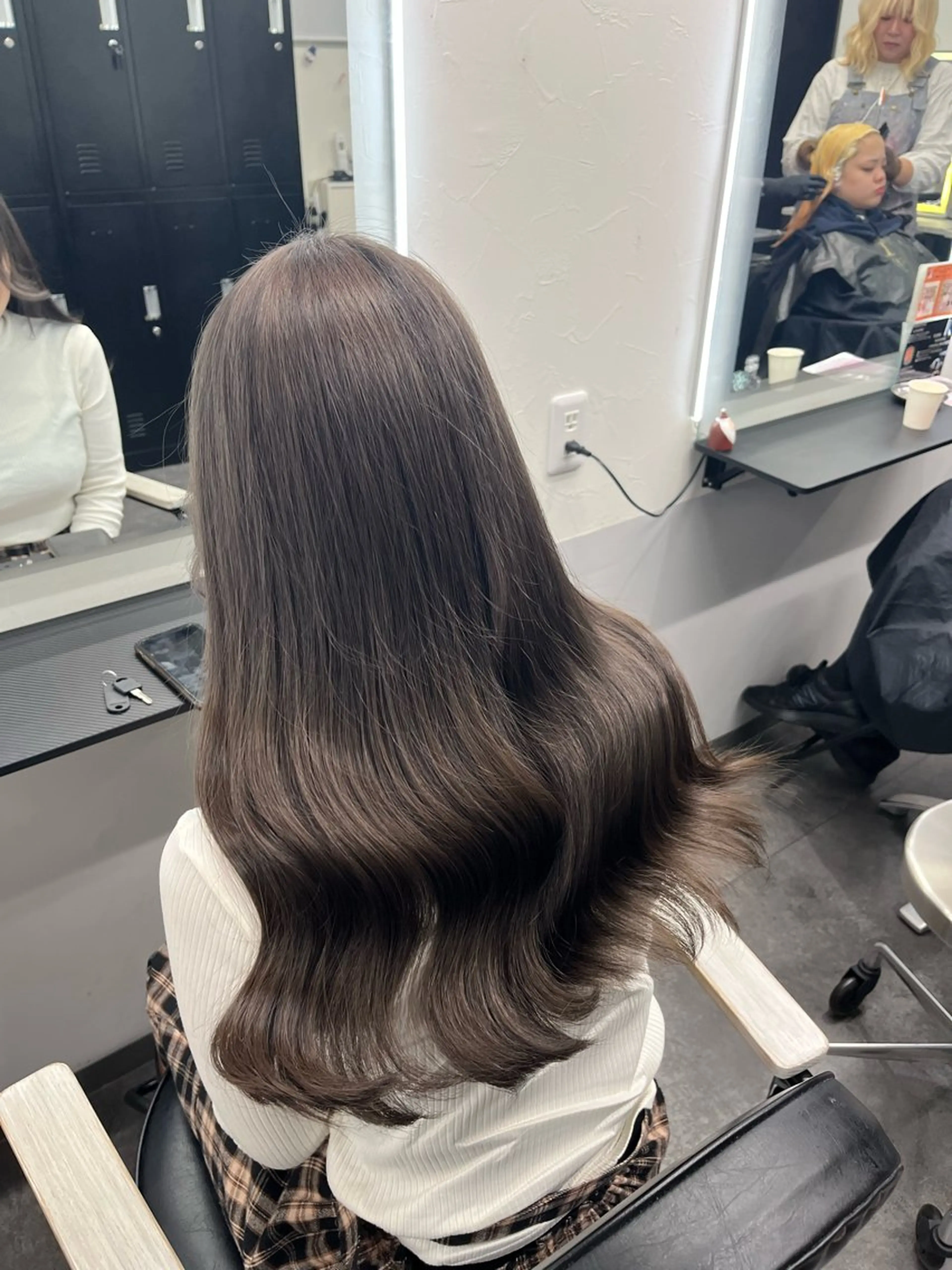 セミロング カラー ダブルカラー 韓国風ヘア 韓国ヘア🖤/透明感 shihoのヘアスタイル