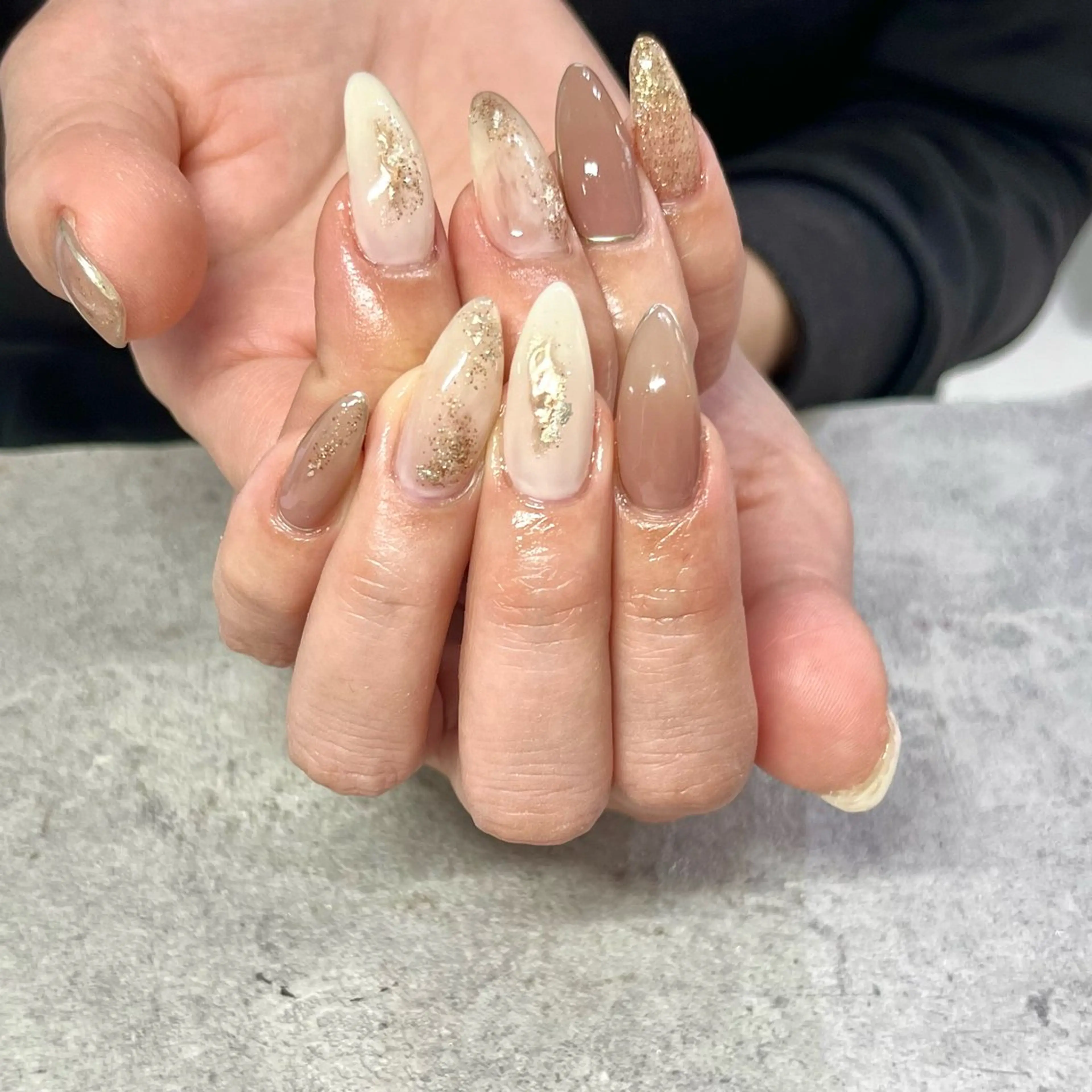 ネイル Ray. ちゅるん系ニュアンスのネイルデザイン