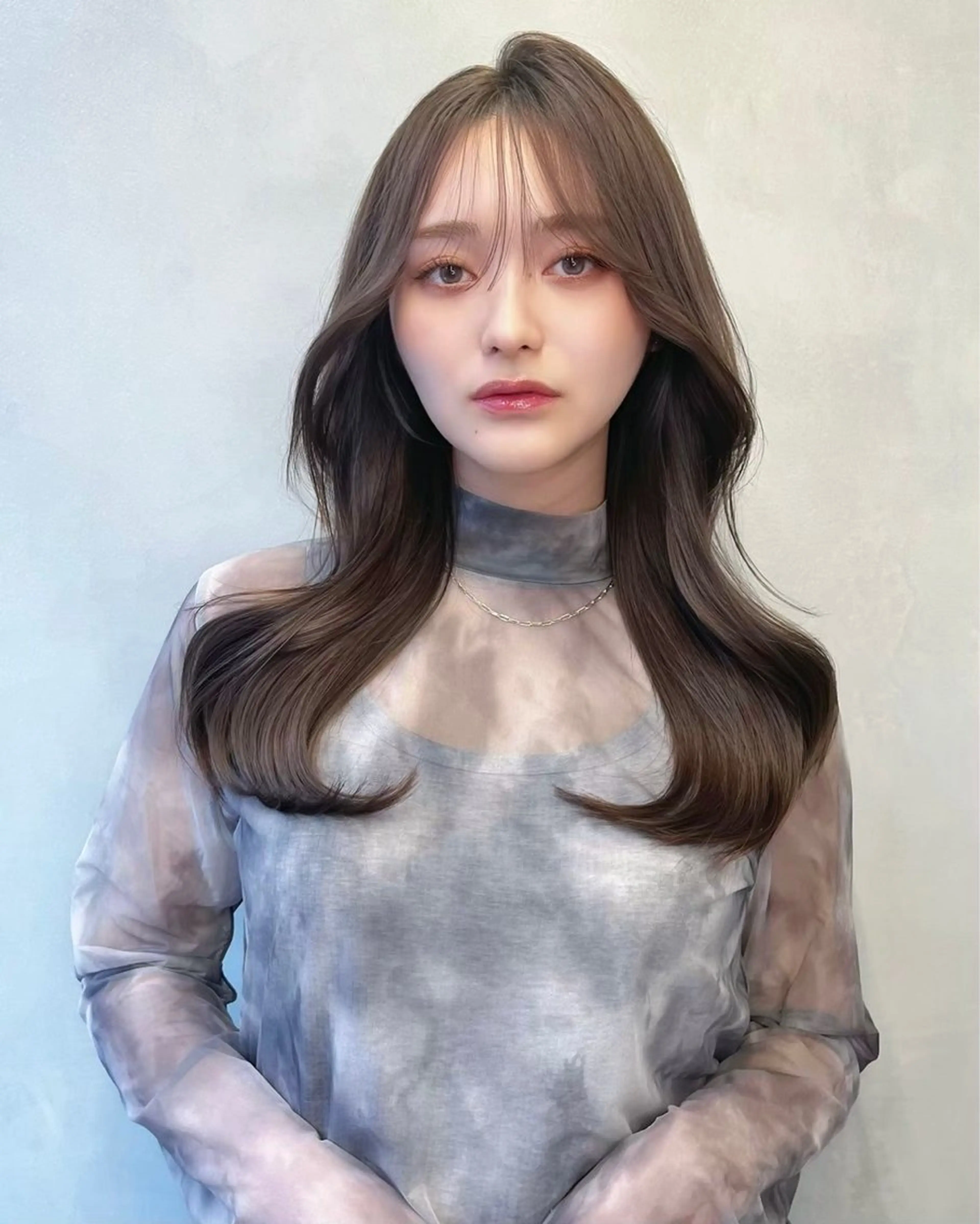 ロング 大宮🫧艶カラー🩵 YUIのヘアスタイル