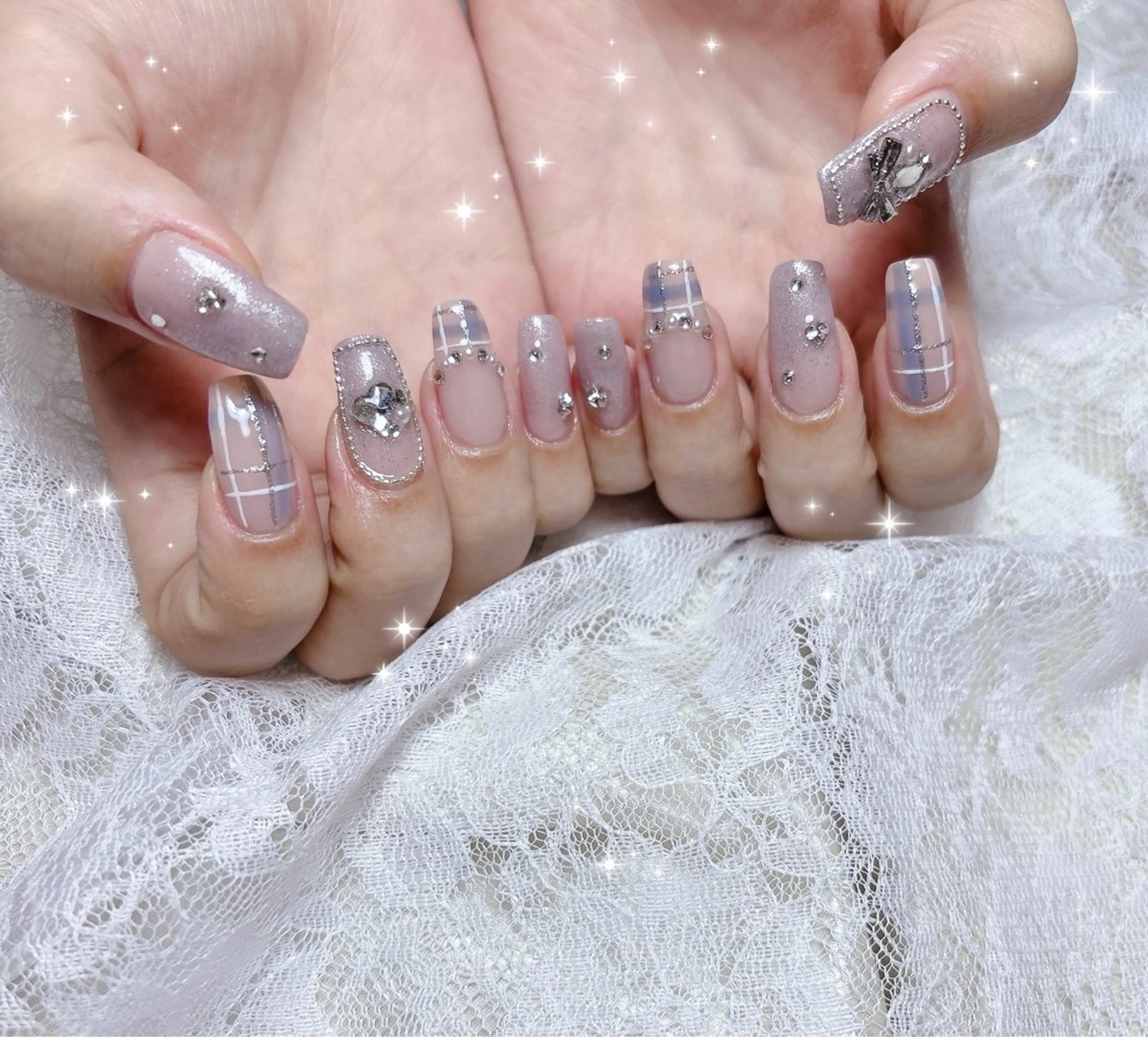 ネイル アートネイル グラデーション ハンドネイル FLARE NAIL フレアネイルのネイルデザイン