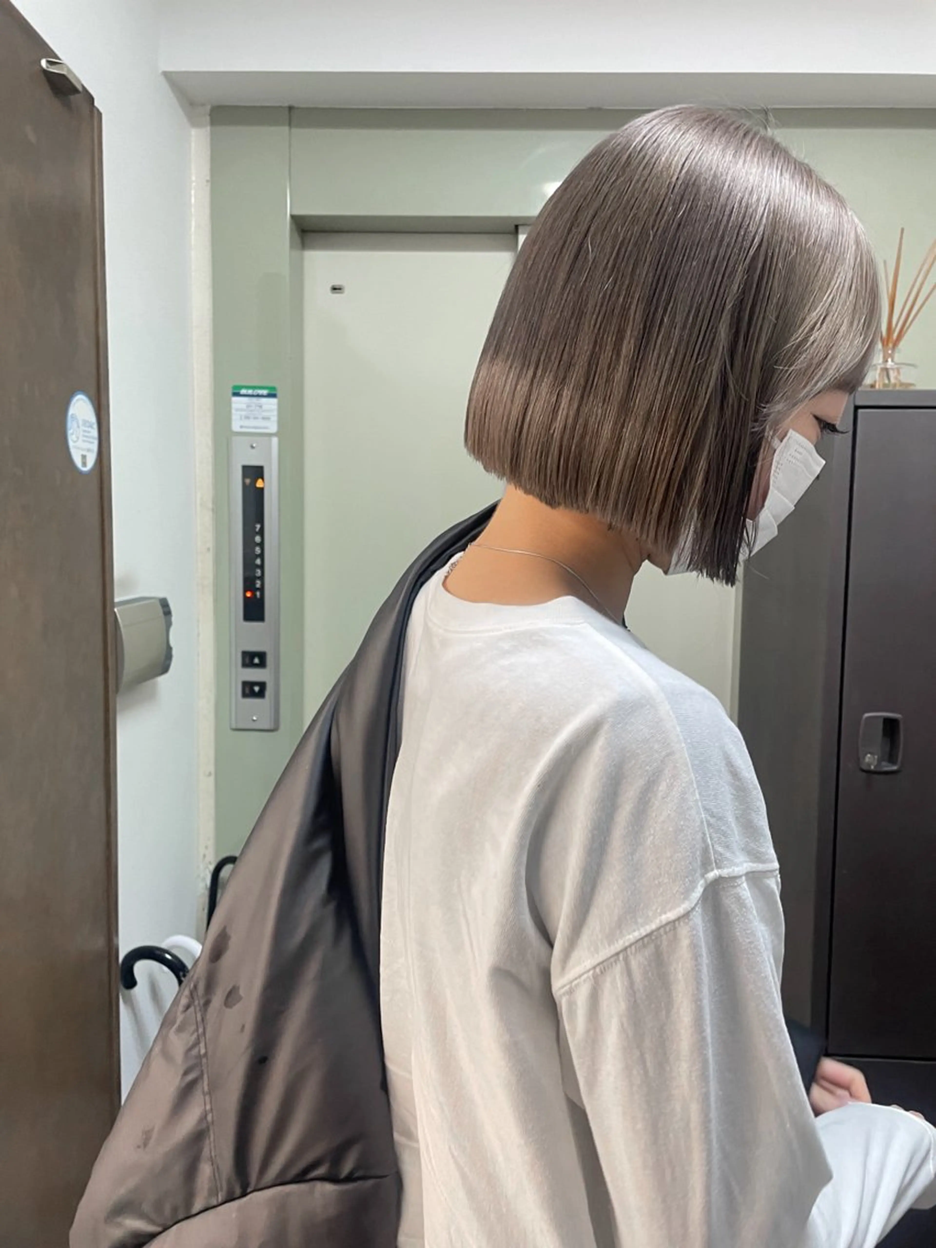 ミディアム ボブカットモデル/パ ーマ/harunaのヘアスタイル