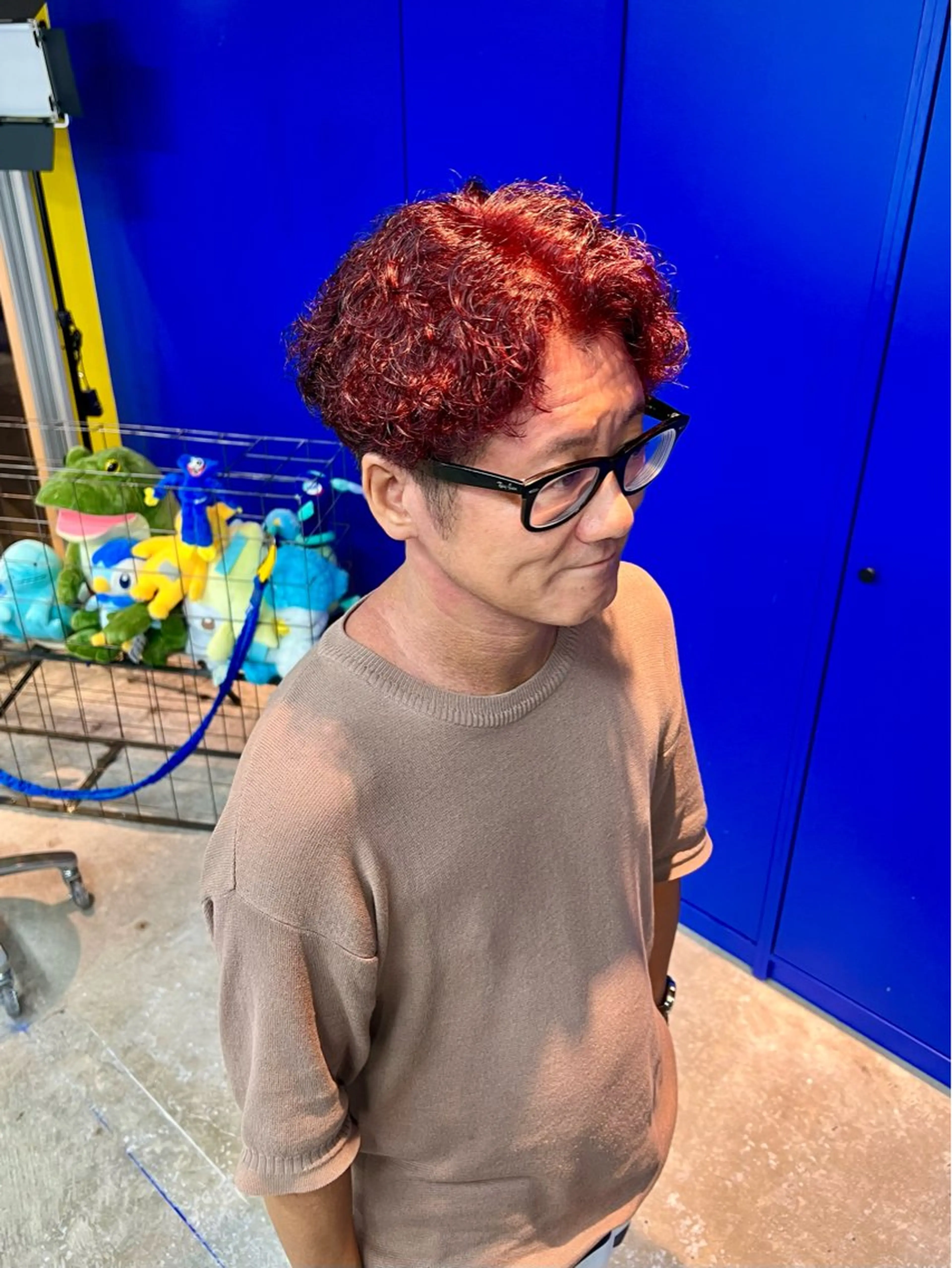 ショート パーマ メンズ メンズブリーチ メンズパーマ ヘアカラー BOB men's  金沢所属・BOB men's KIRAのヘアスタイル