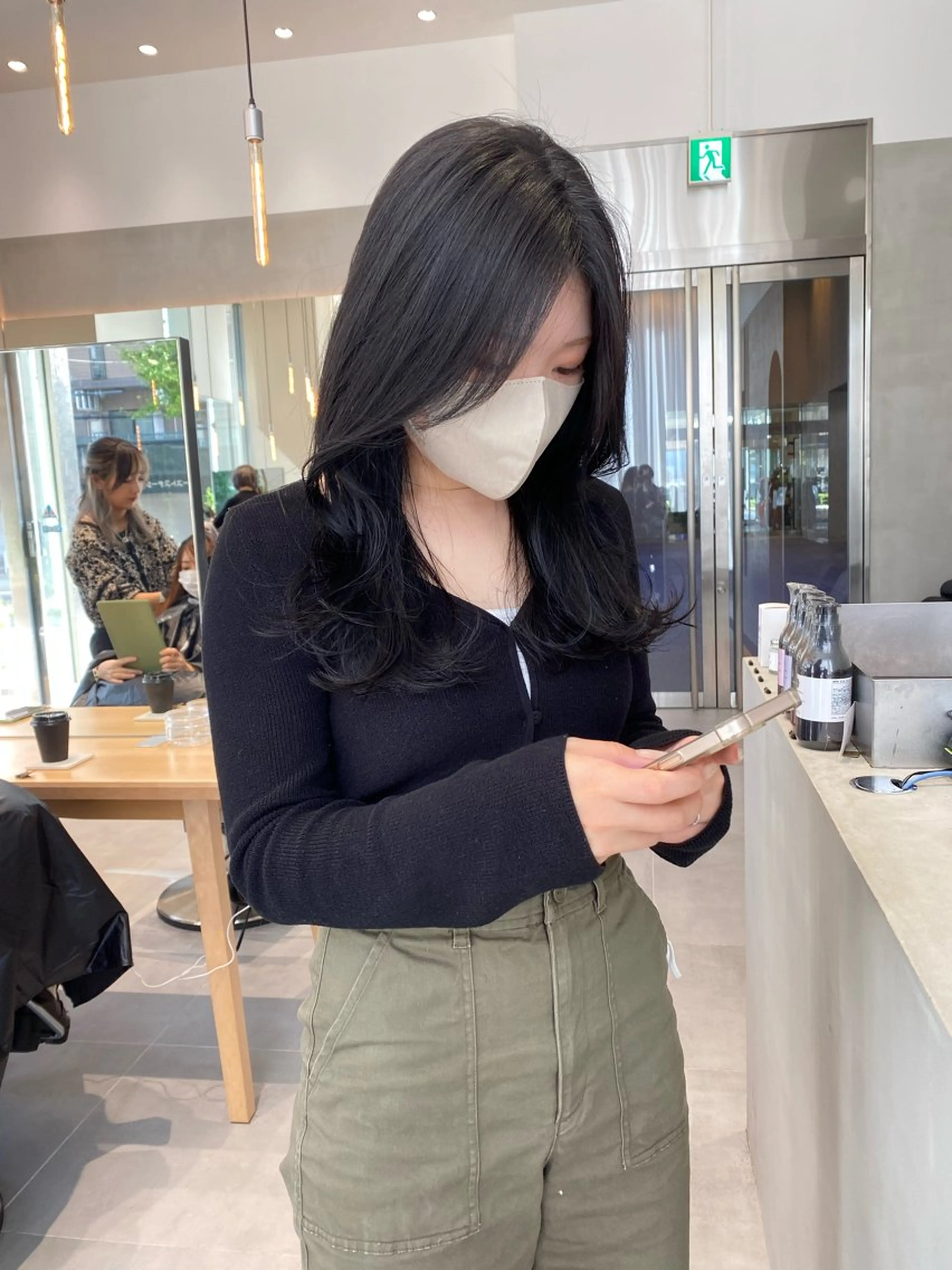 ロング カット ヘアカラー トリートメント ヘアセット 🎀韓国レイヤー 🇰🇷mireiのヘアスタイル