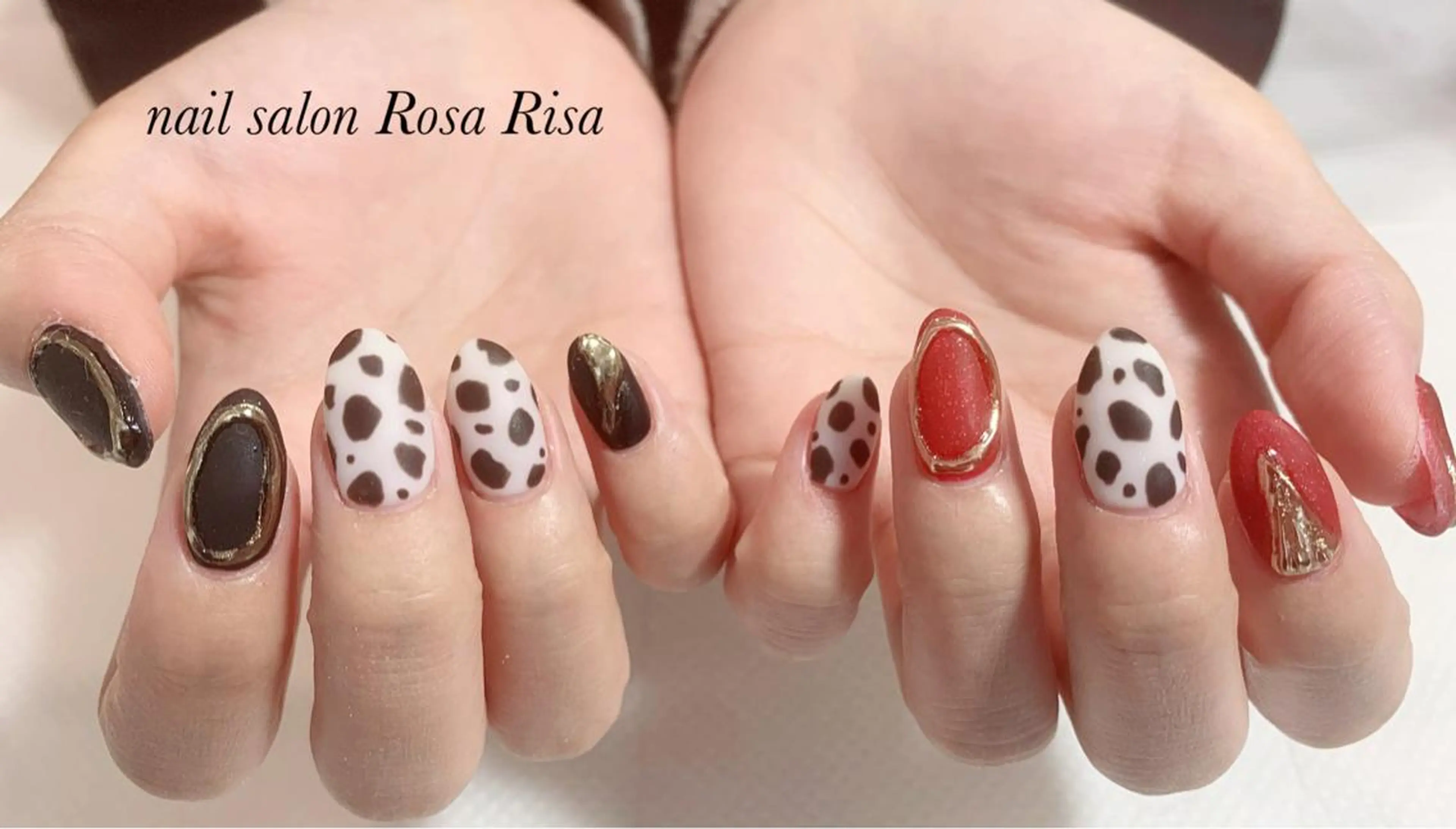 ミディアム ネイル ハンドネイル ネイルスタジオ シェイクユアハンズのネイルデザイン