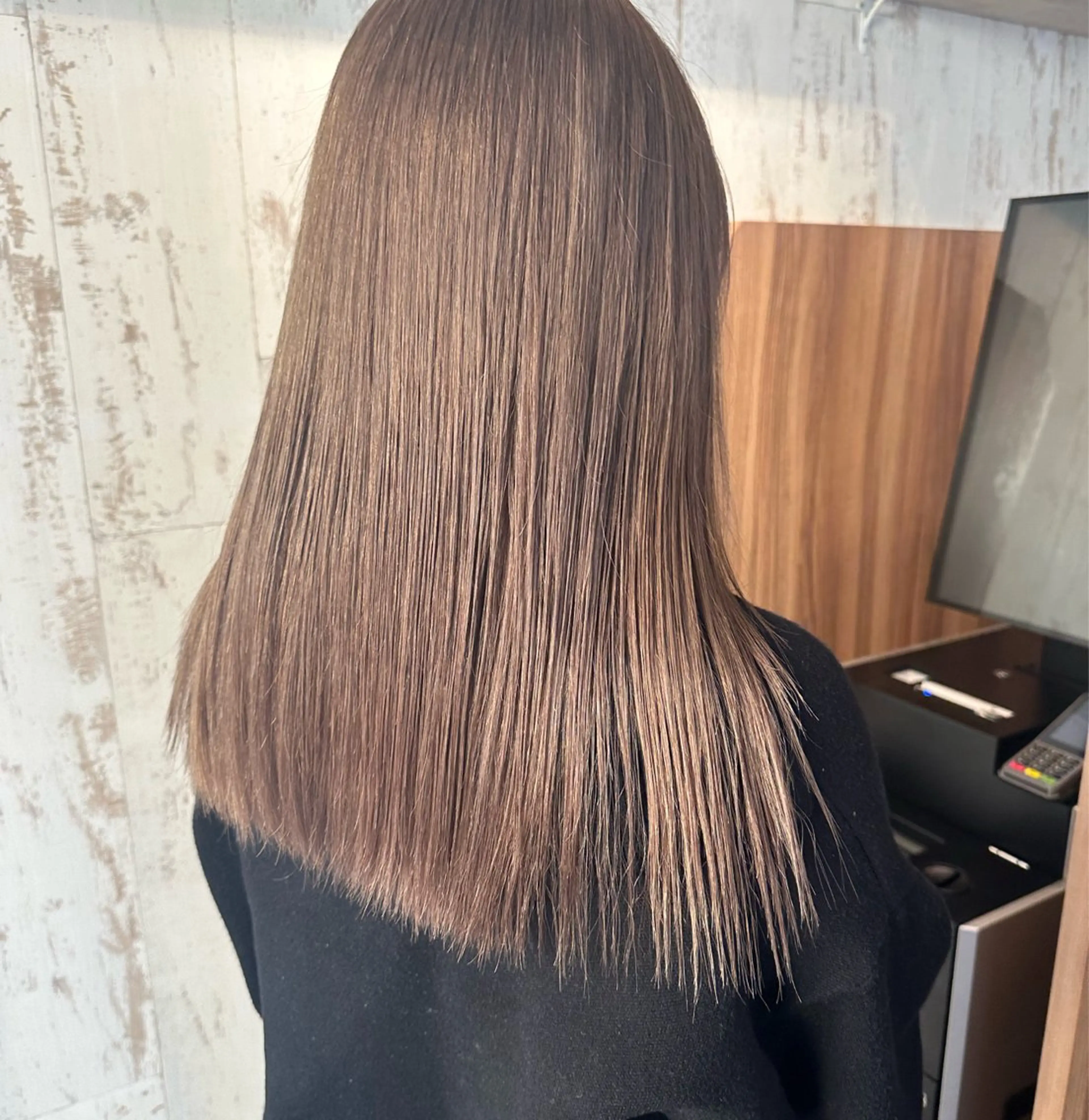 ロング カラー ベージュカラー ブリーチ ハイトーンカラー ハイトーンベージュ ❤️アヤカ Wカラー ボブ レイヤー❤️のヘアスタイル