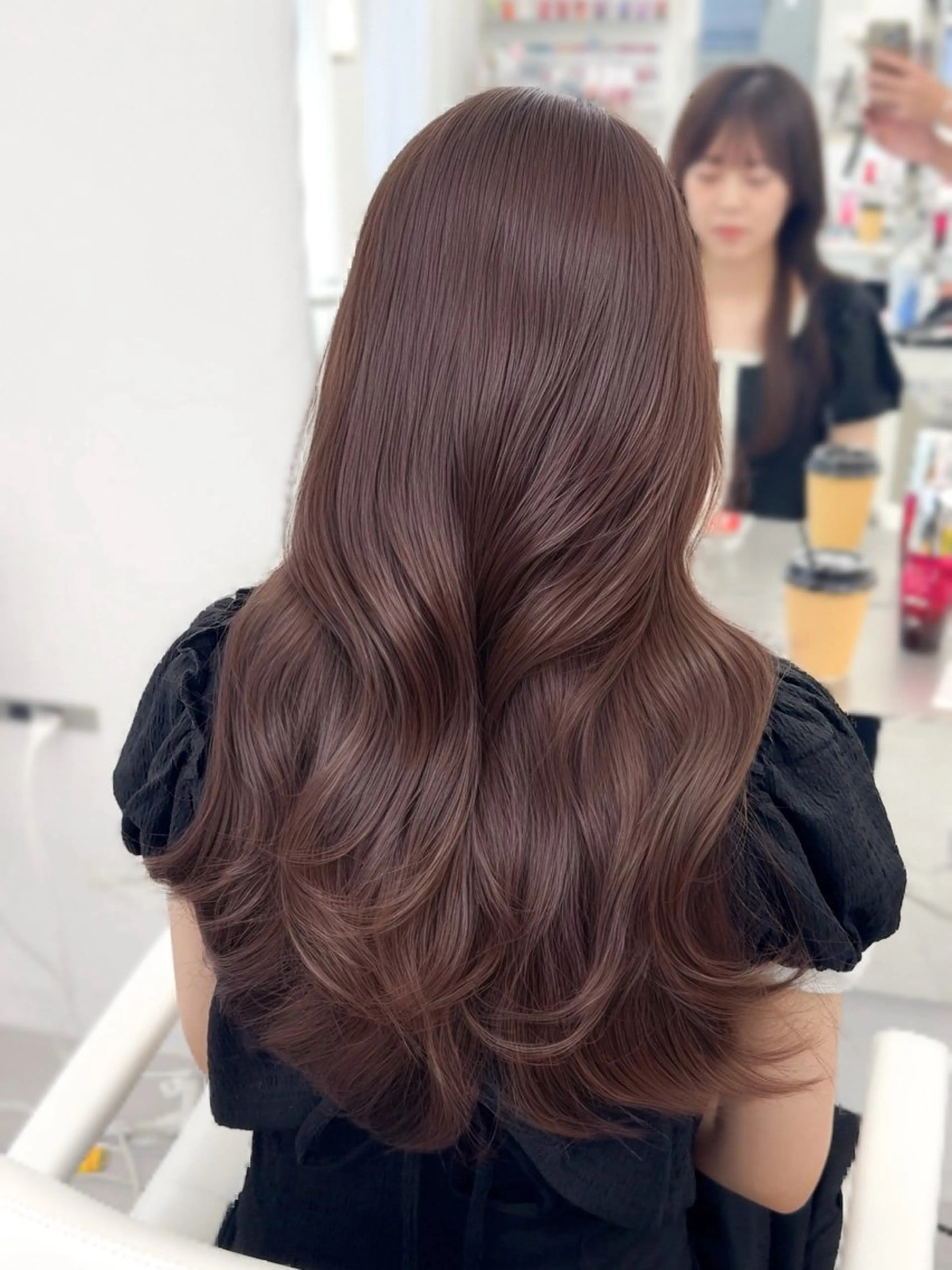 セミロング カラー ヘアアレンジ 顔周り&ミディアム 特化/池袋/kokiのヘアスタイル