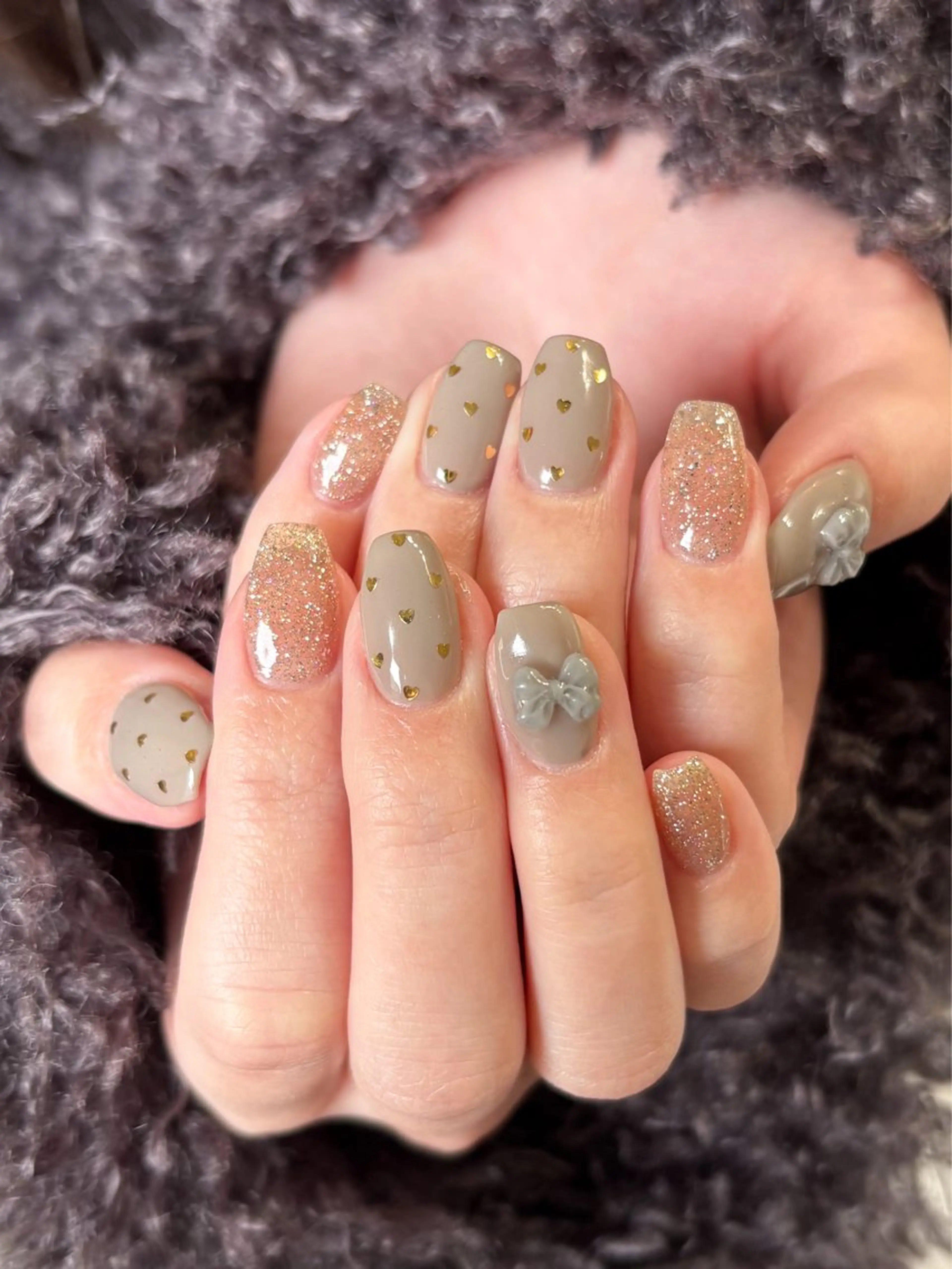 ネイル ドット ハート Belle まえだ ⋆. 𐙚 ⌒♡｡．のネイルデザイン