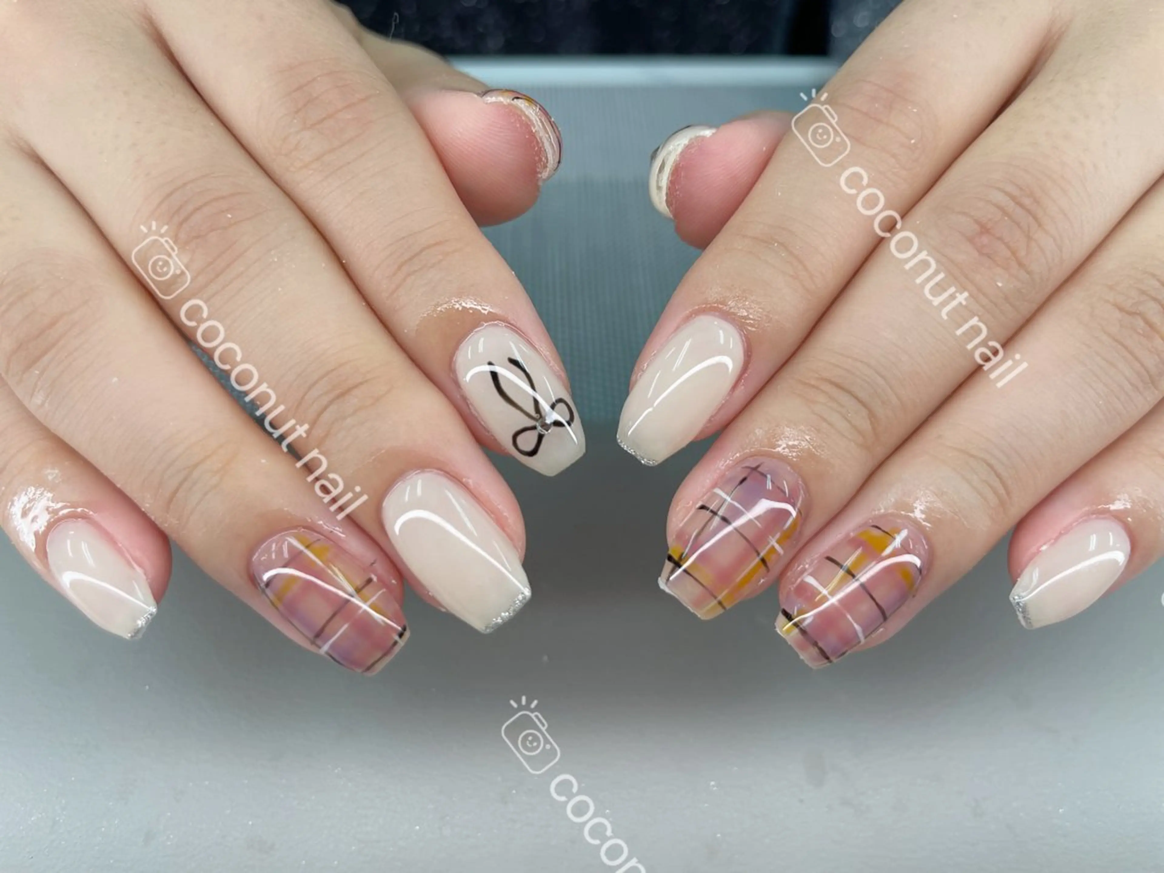 ネイル ハンドネイル 神田 ココナッツのネイルデザイン