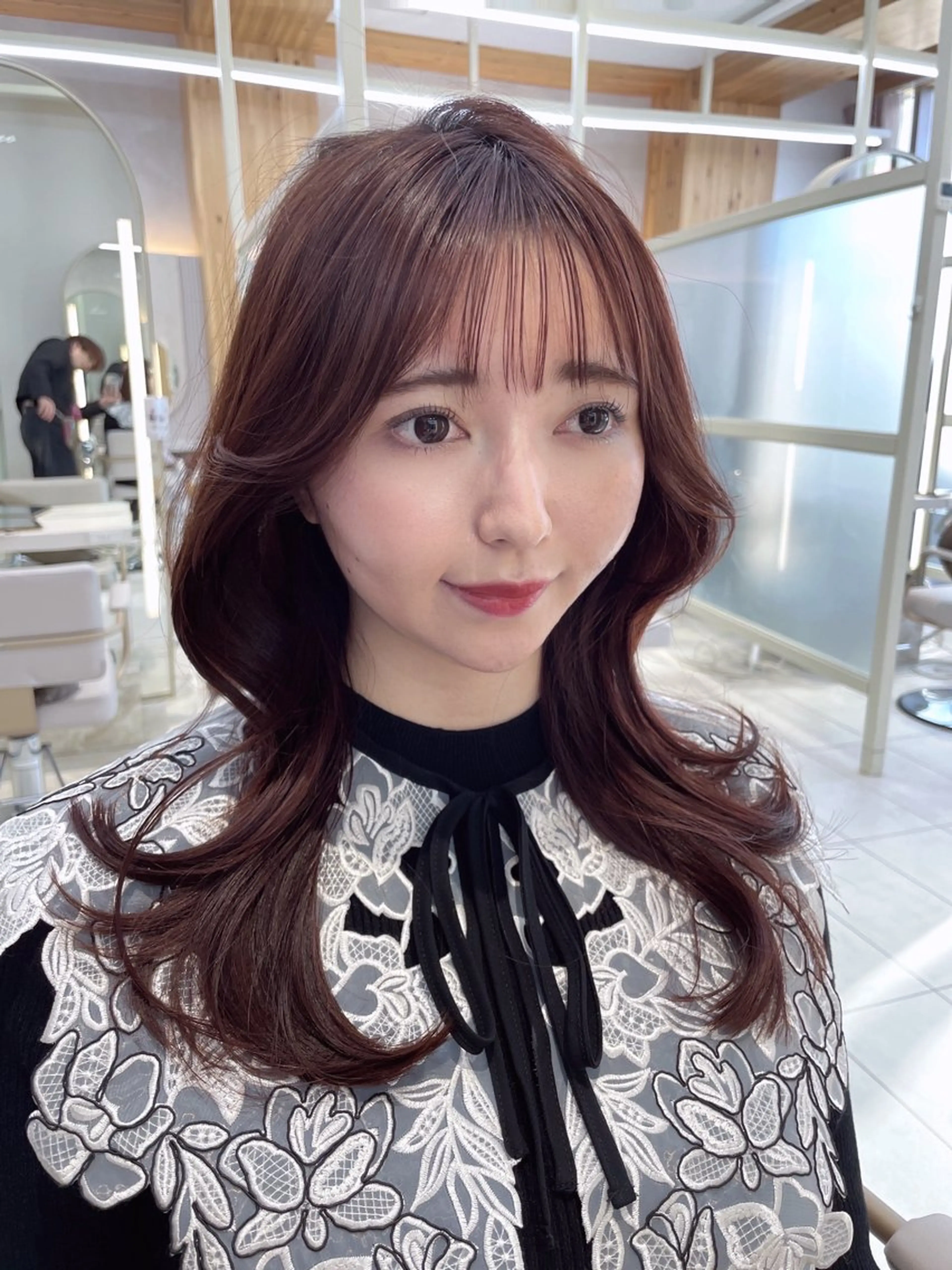 ミディアム 顔周り/透明感カラー /韓国ヘア/TAKUのヘアスタイル