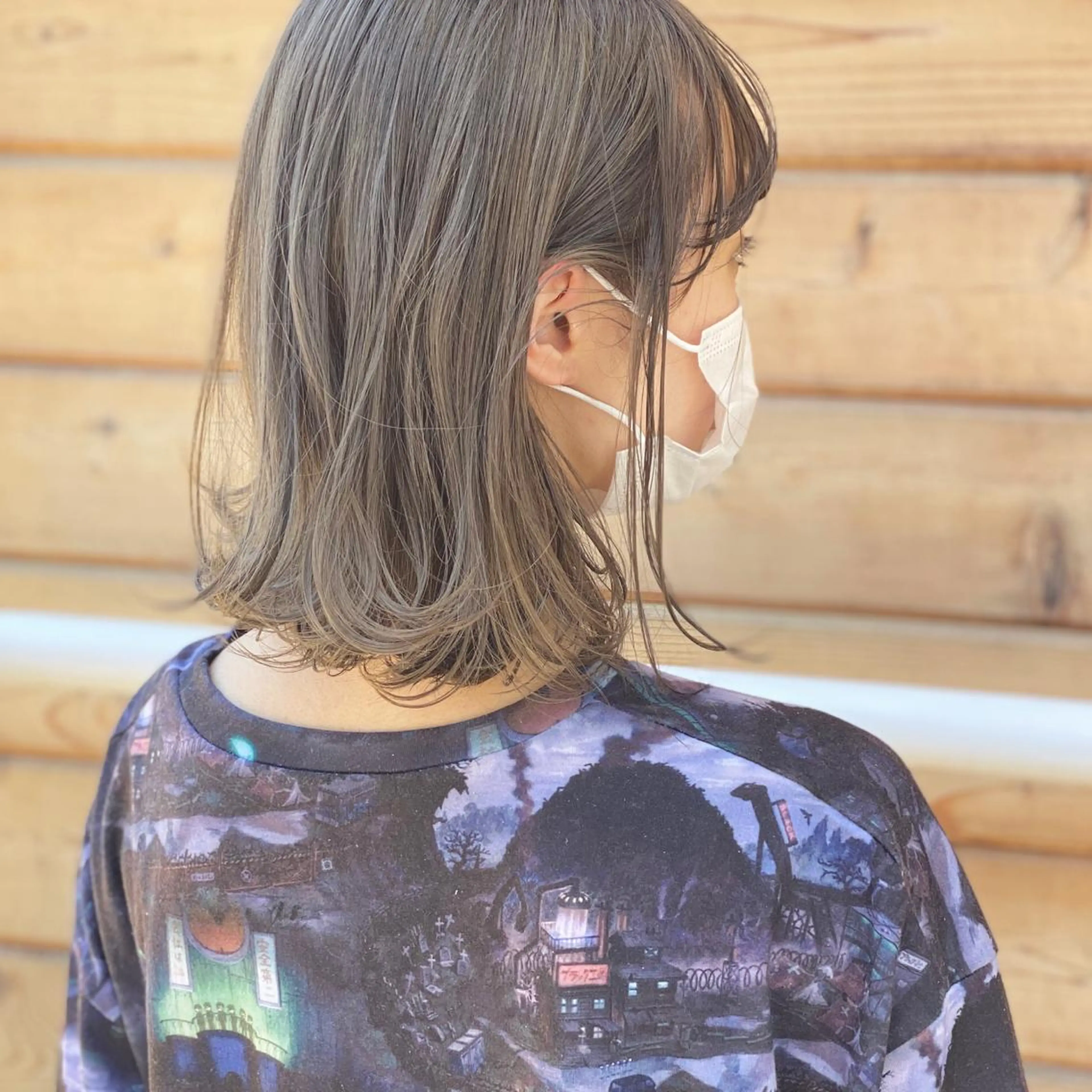 セミロング Trip 大名🌟 ブリーチなしカラーのヘアスタイル