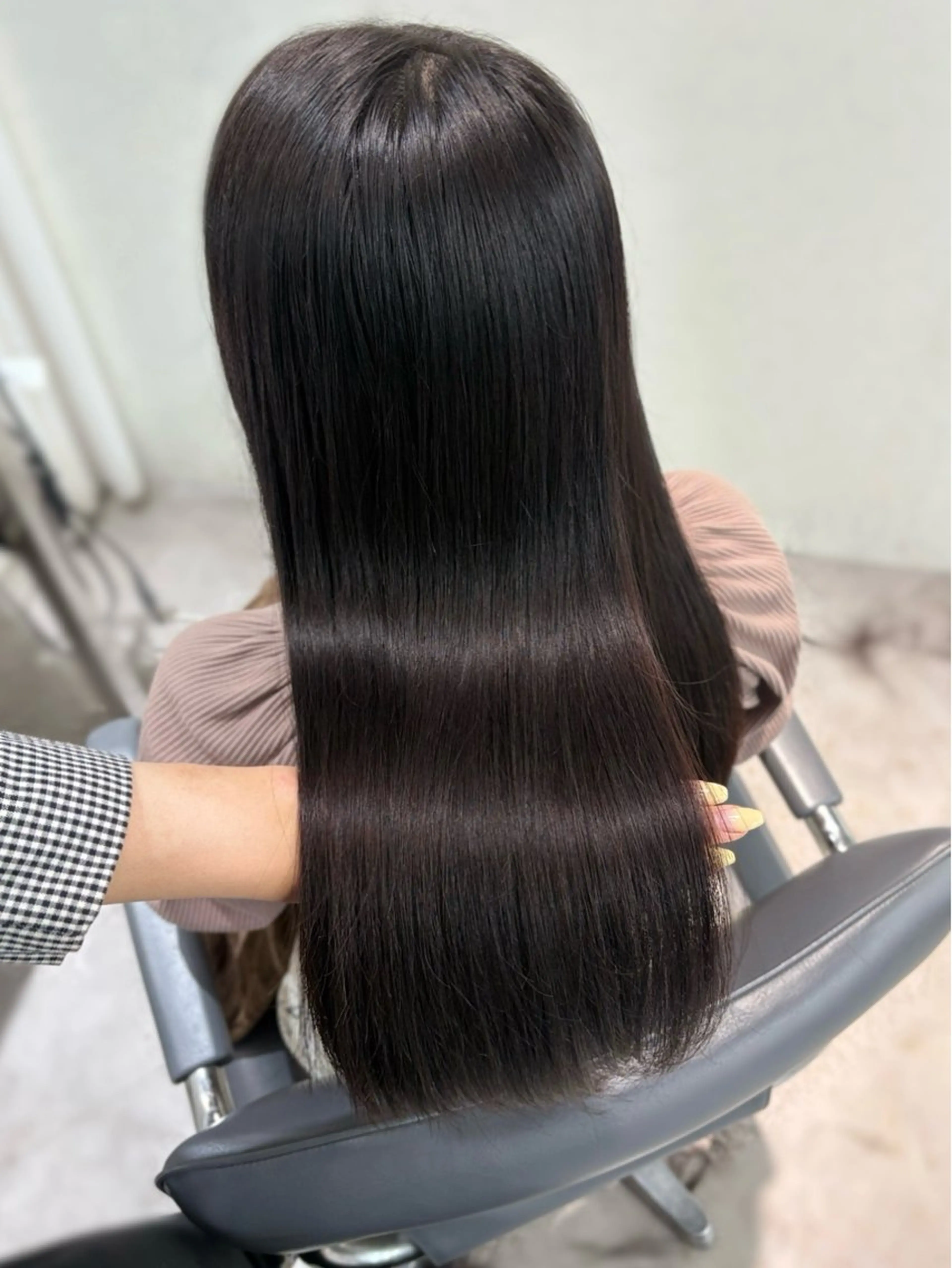 ロング カラー ヘアカラー トリートメント ブリーチなしダブル カラー💞みどりのヘアスタイル