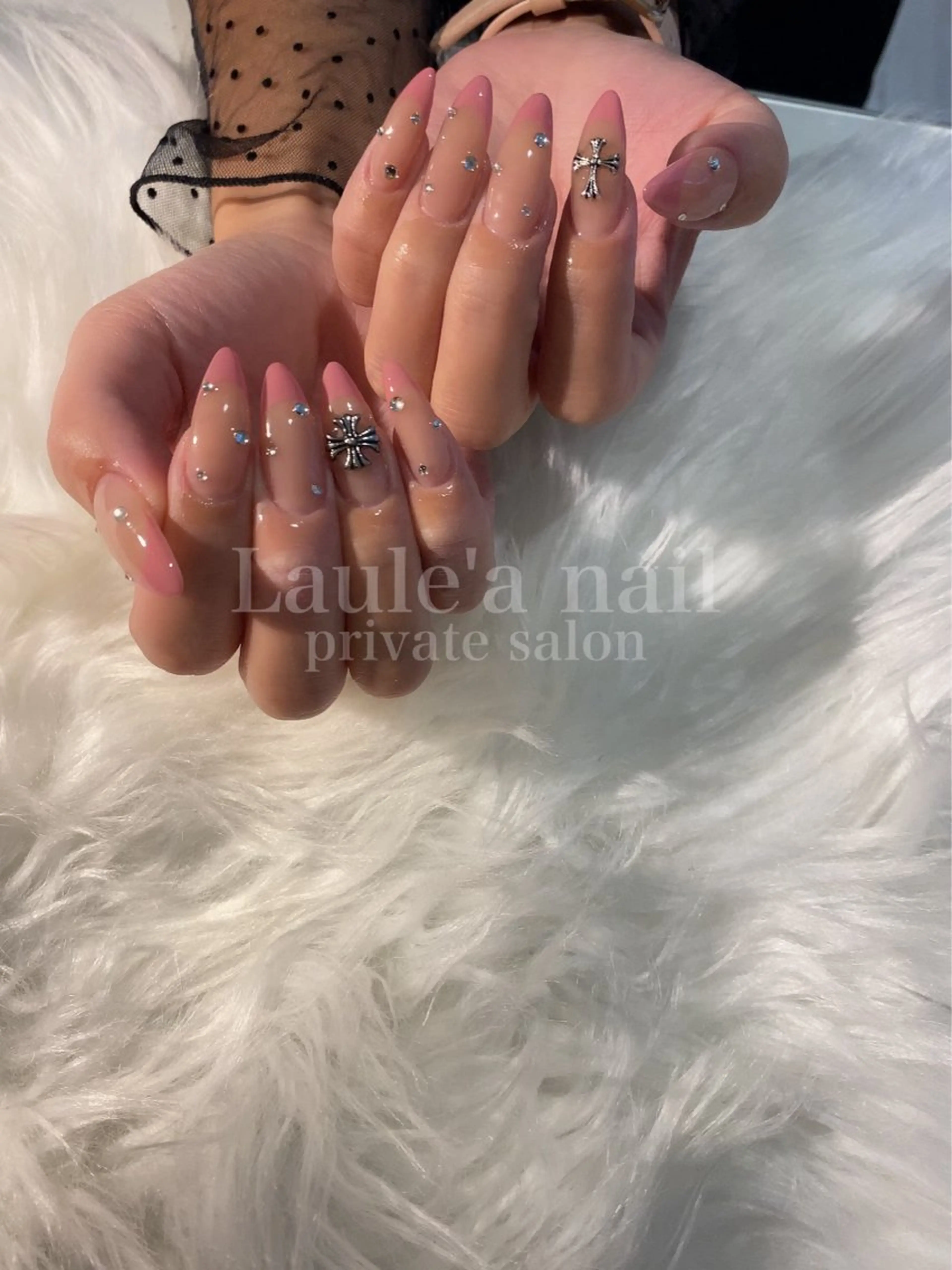 ネイル フレンチネイル ロングネイル ハンドネイル Laule'a nail salonのネイルデザイン