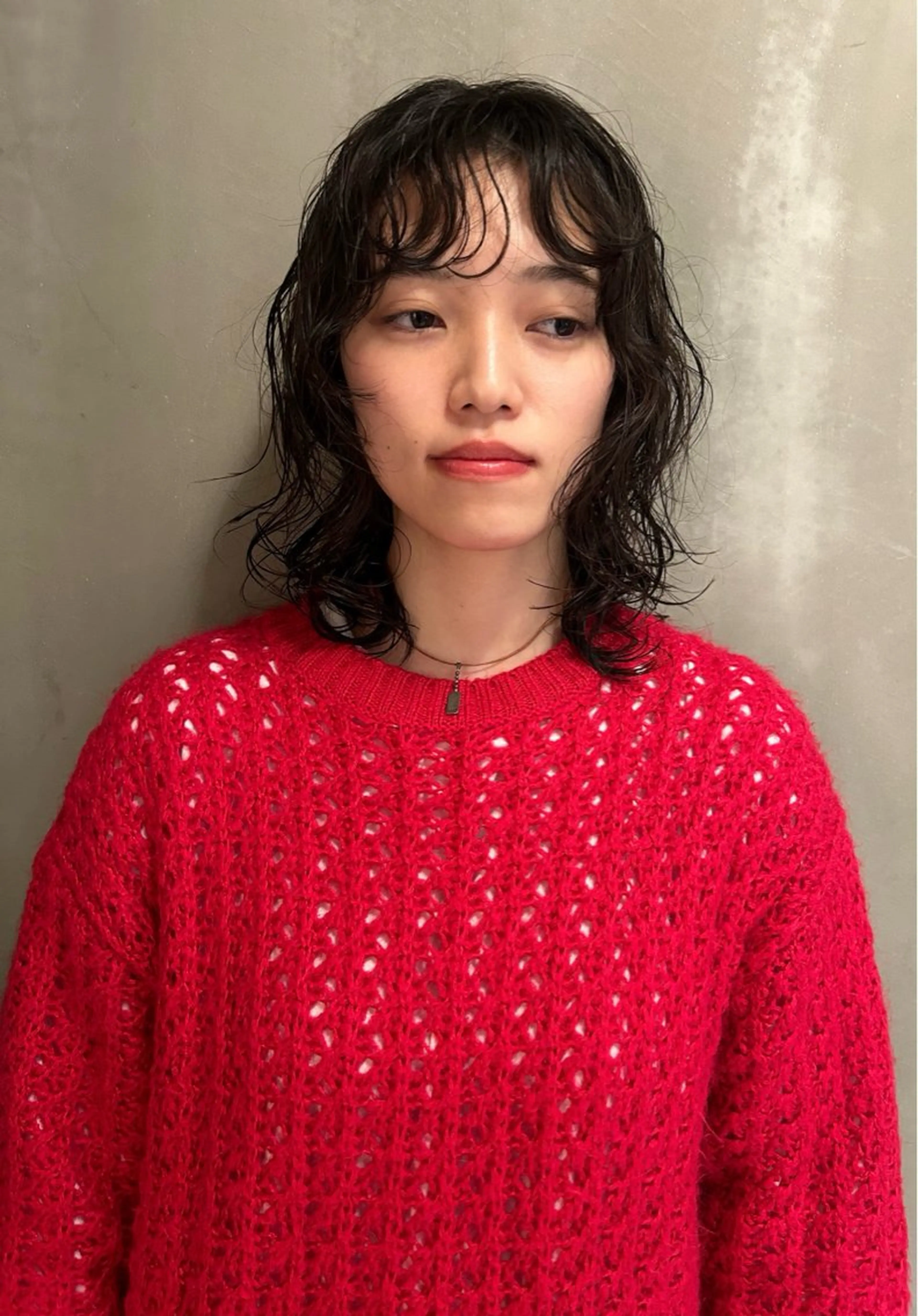 ミディアム パーマ ミディアムパーマ くせ毛 レイヤーカット レイヤーパーマ🪐 伽羅のヘアスタイル