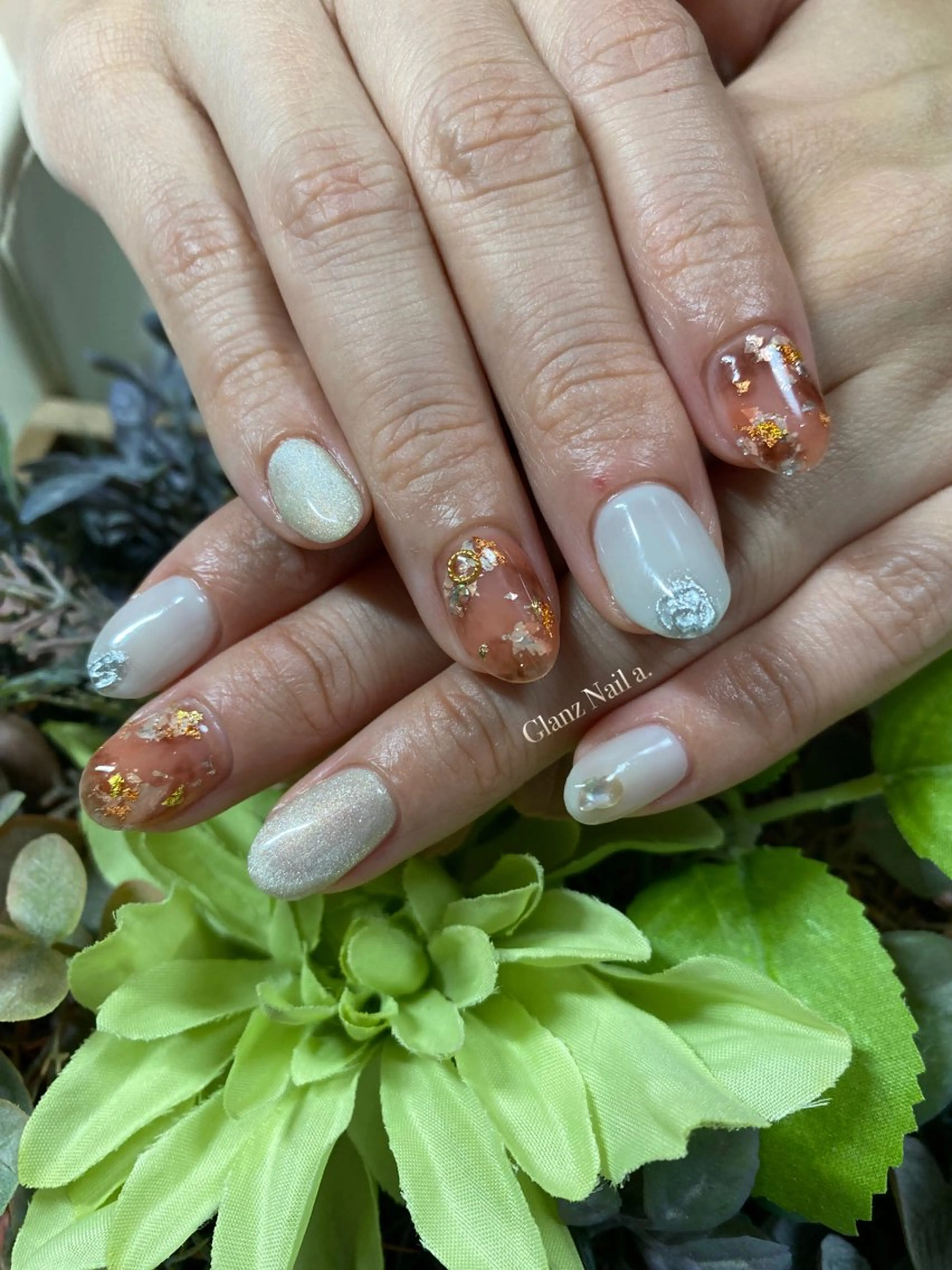 ネイル ブライダルネイル Glanz  Nail aのネイルデザイン