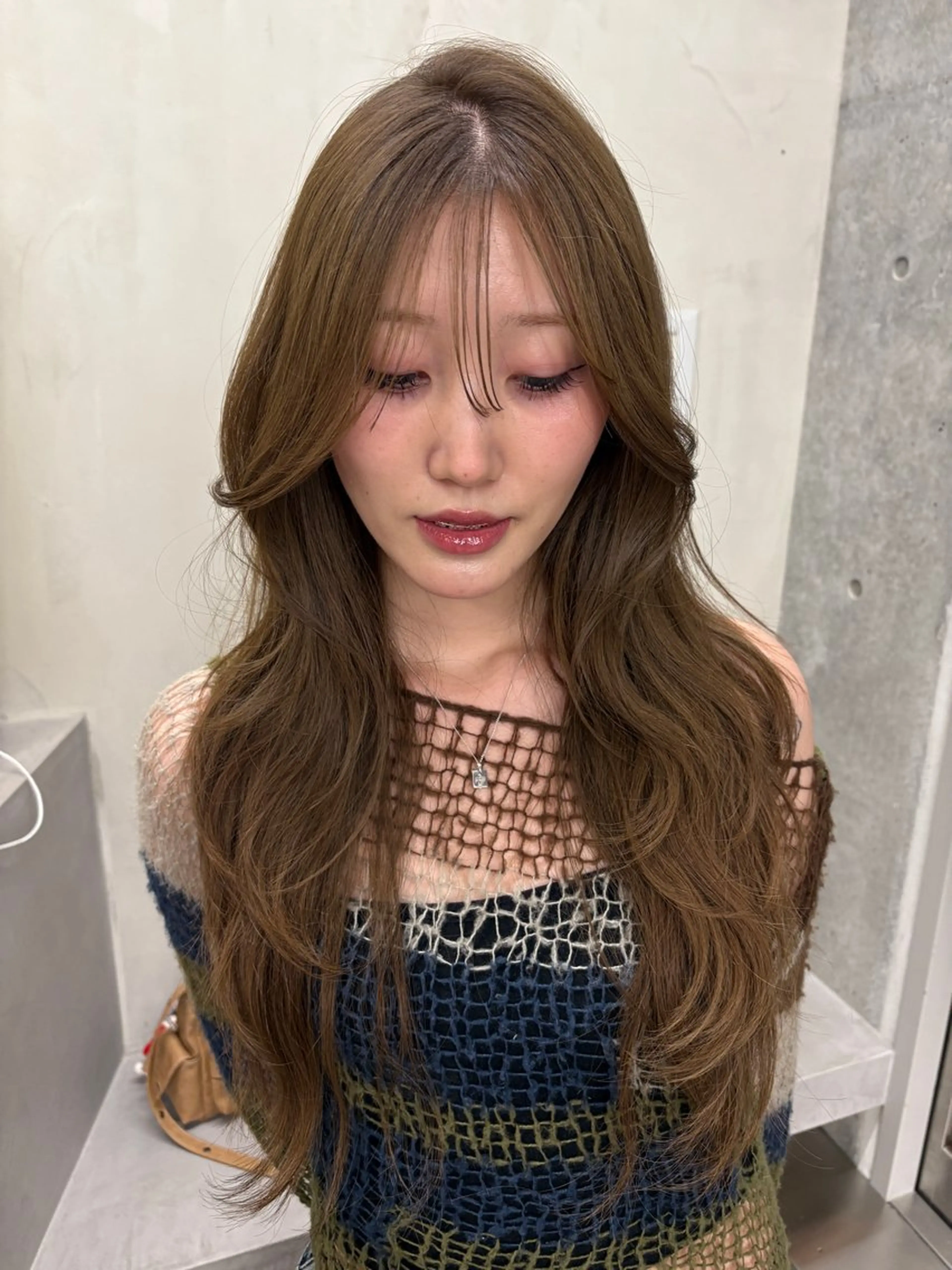 ロング カラー ブリーチ 透明感カラー カット ヘアカラー トリートメント yuuna/ ハッシュカット🎀のヘアスタイル