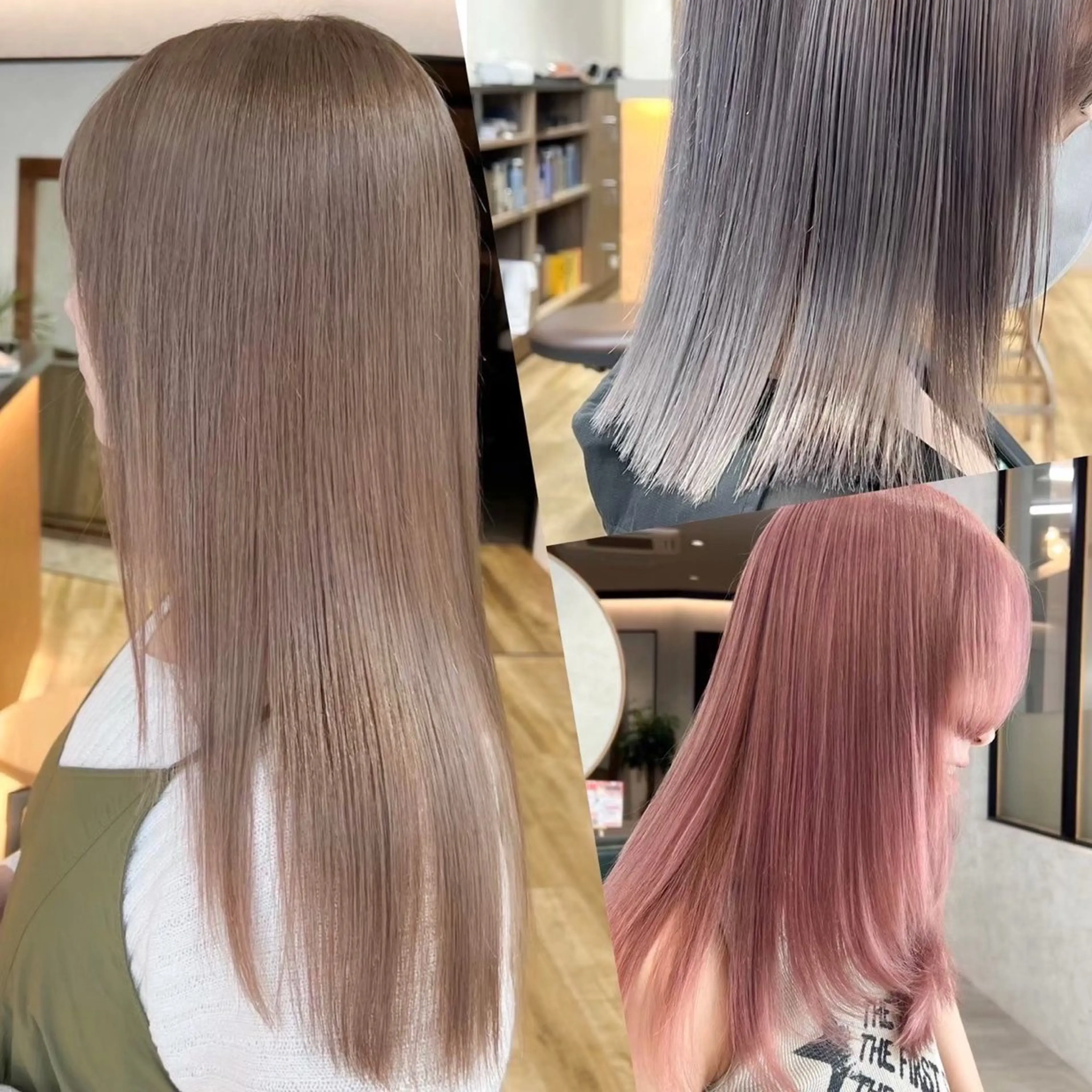 リタッチブリーチ(2〜3㎝) + オンカラー + 6step treatmen🧃🍏の写真