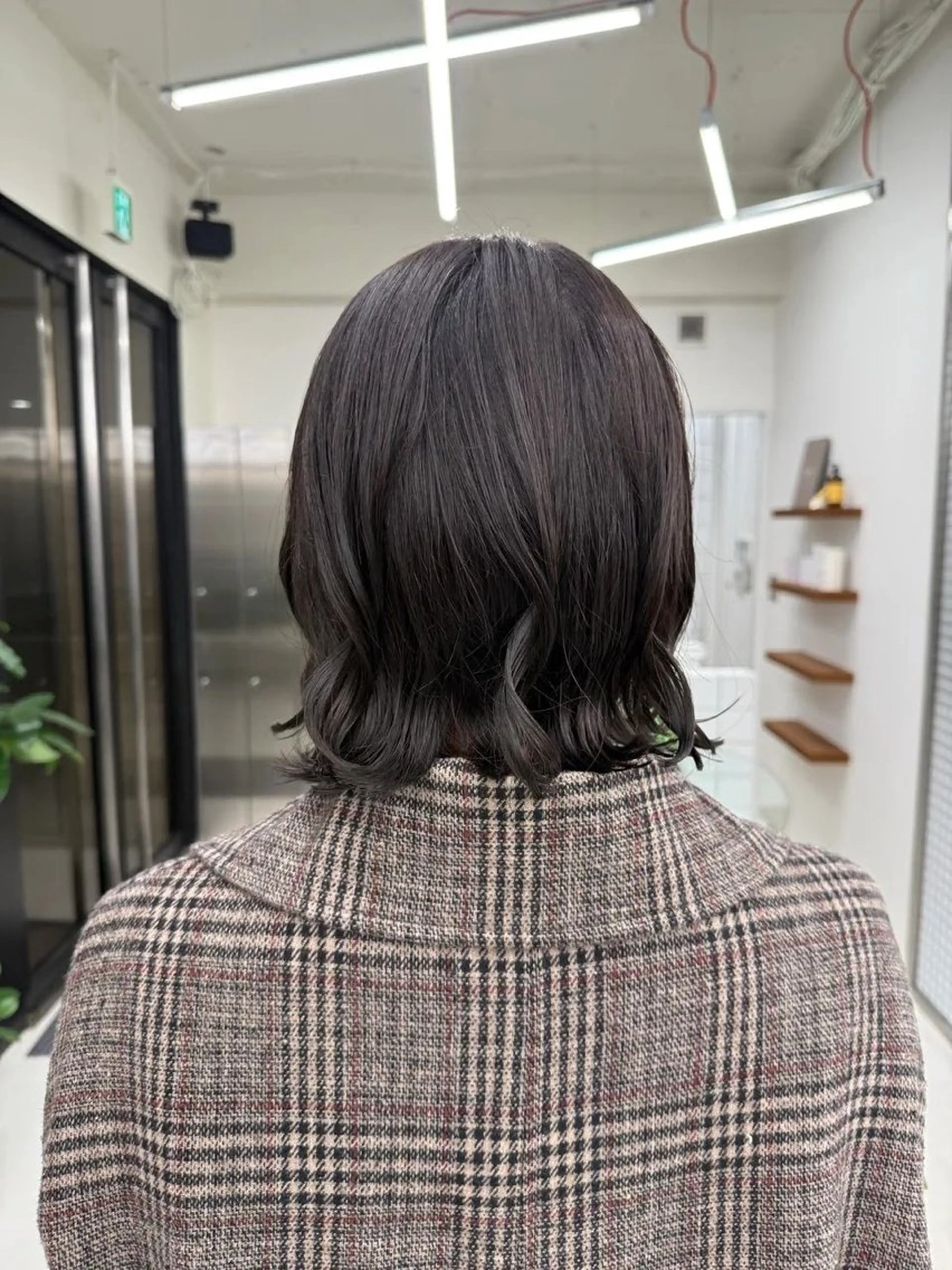 ショート パーマ パーマ コテ巻き風パーマ/ ボブパーマ/aobaのヘアスタイル