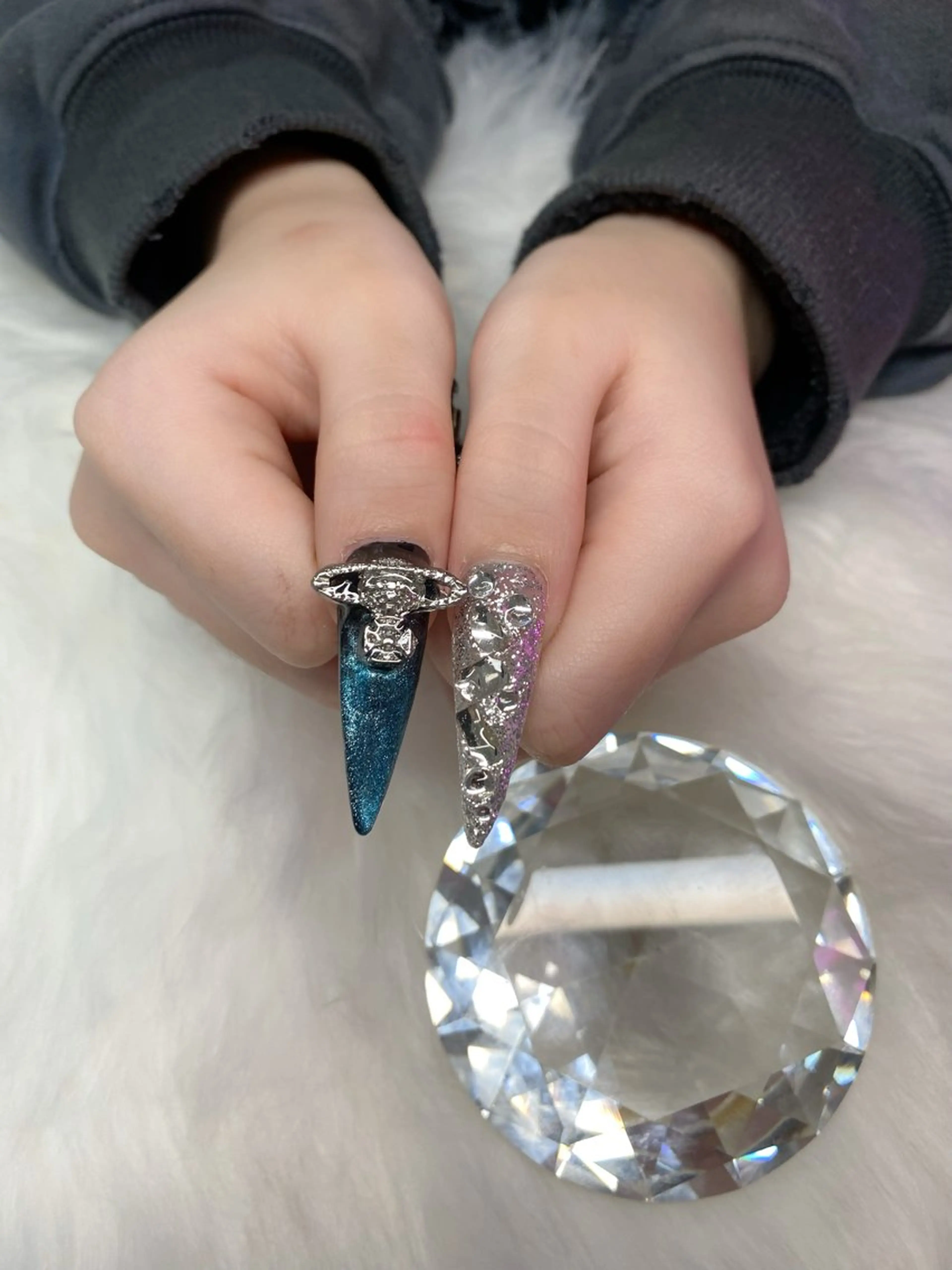 ネイル ロングネイル 𝐒. 𝐒𝐚𝐰𝐚のネイルデザイン