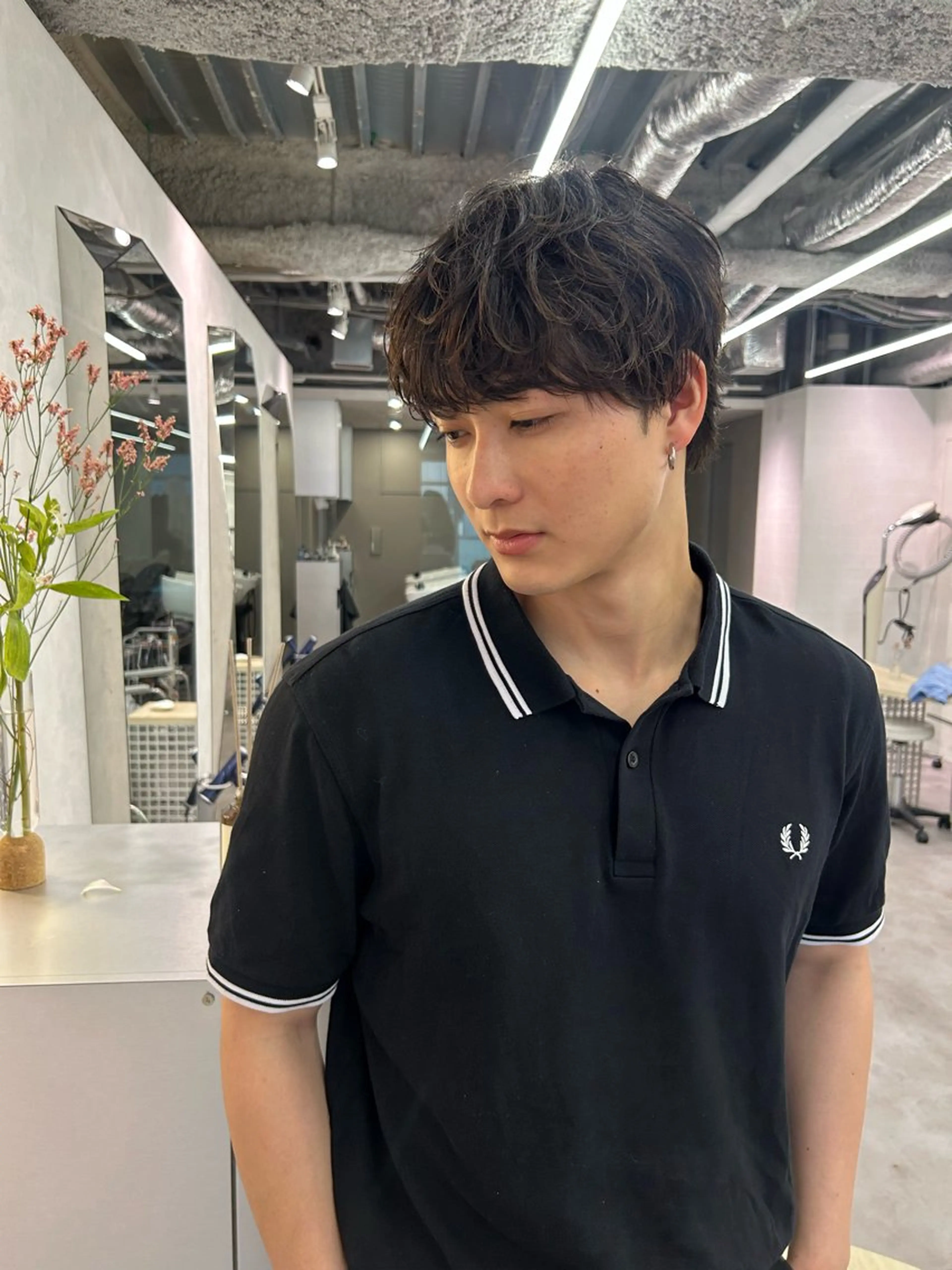 メンズ カット パーマ 横浜メンズ特化 田中リョウのヘアスタイル