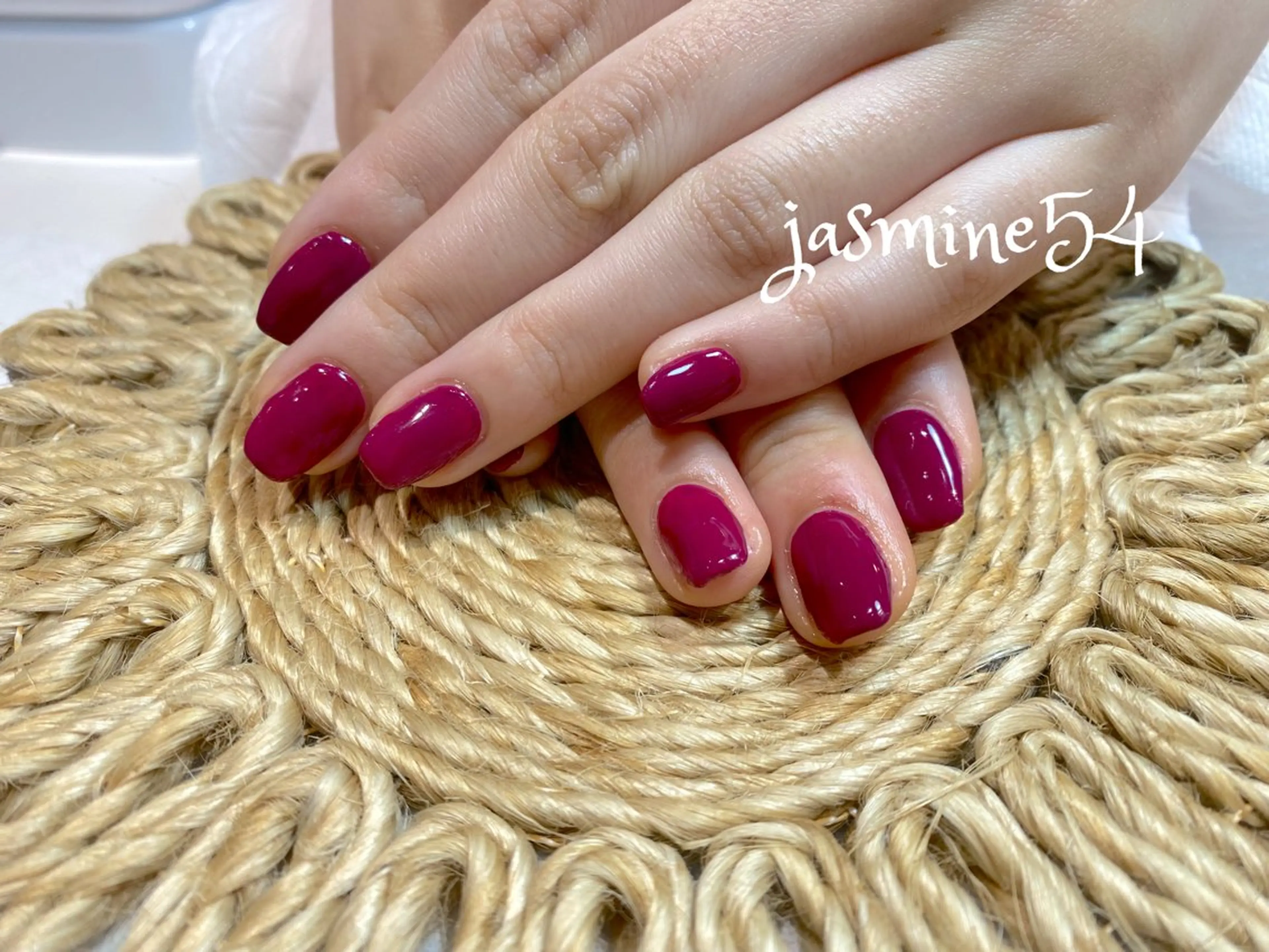 ネイル ワンカラーネイル jasmine54所属・jasmine54 mihoのネイルデザイン