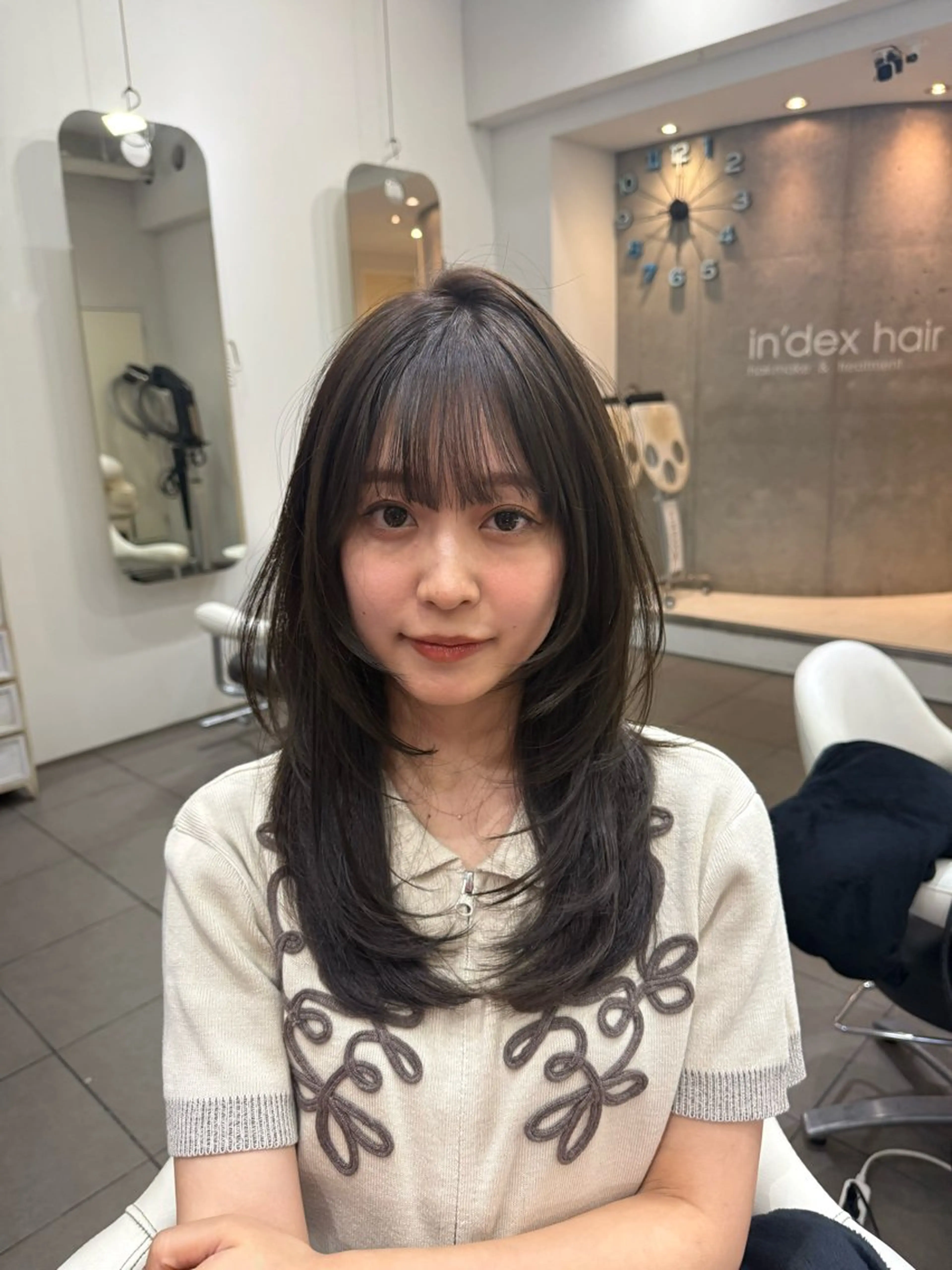 セミロング カラー カット ヘアカラー 🫧TATSUYA/ 錦糸町ʕ•̫͡•のヘアスタイル