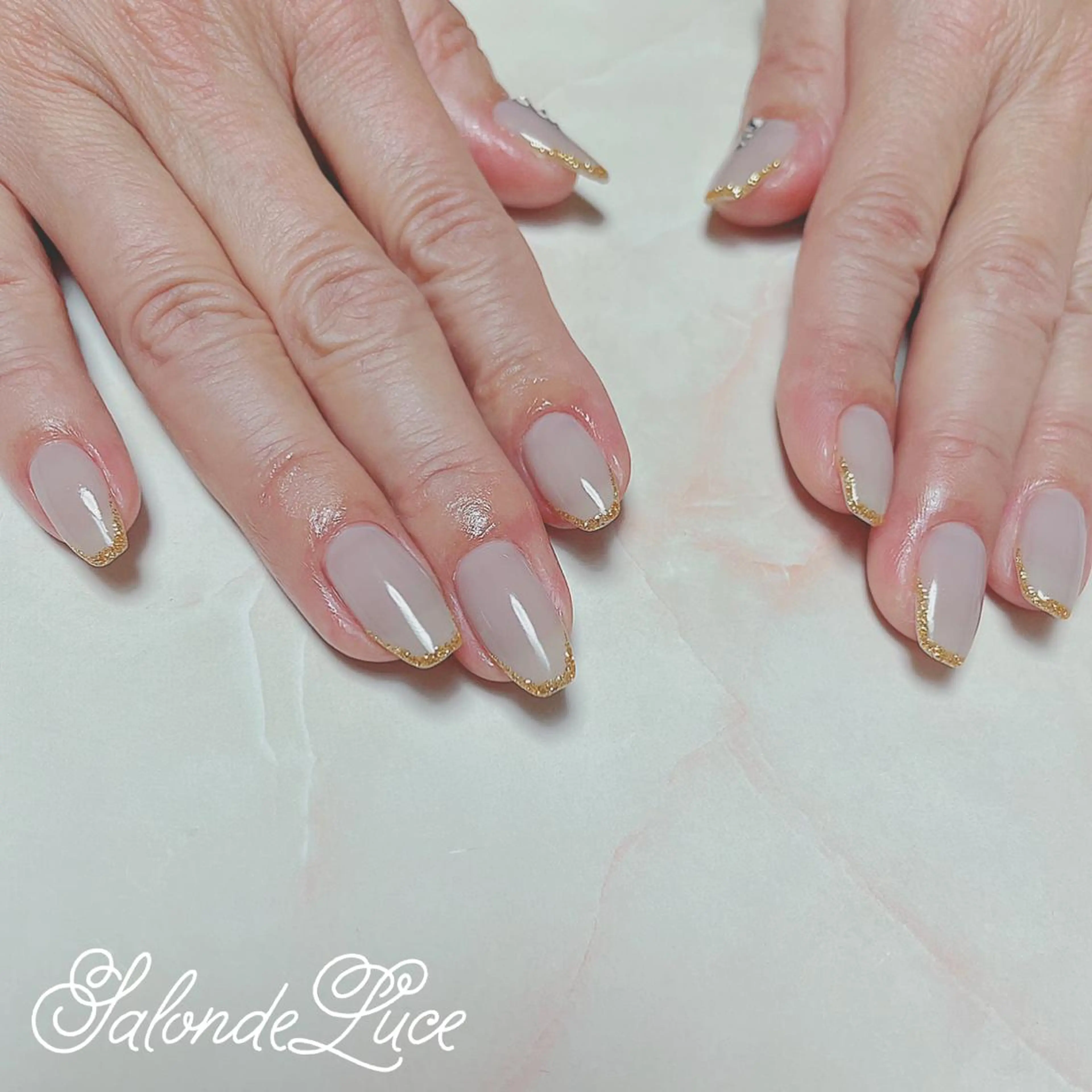 ネイル ラメ(グリッター) ワンカラーネイル Salon de Luceのネイルデザイン