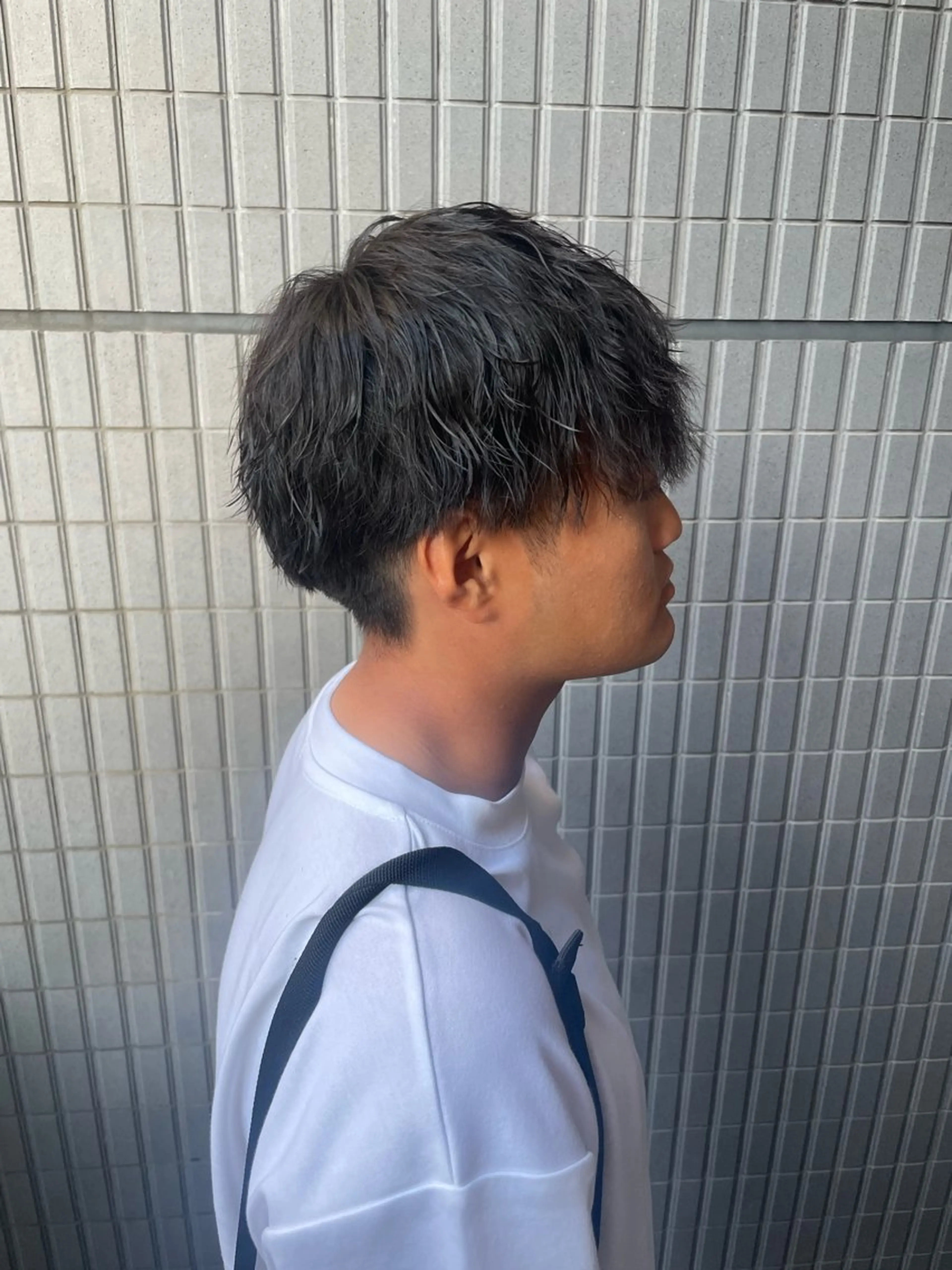 ショート パーマ メンズ カット パーマ 野町好花 レイヤー/髪質改善のヘアスタイル