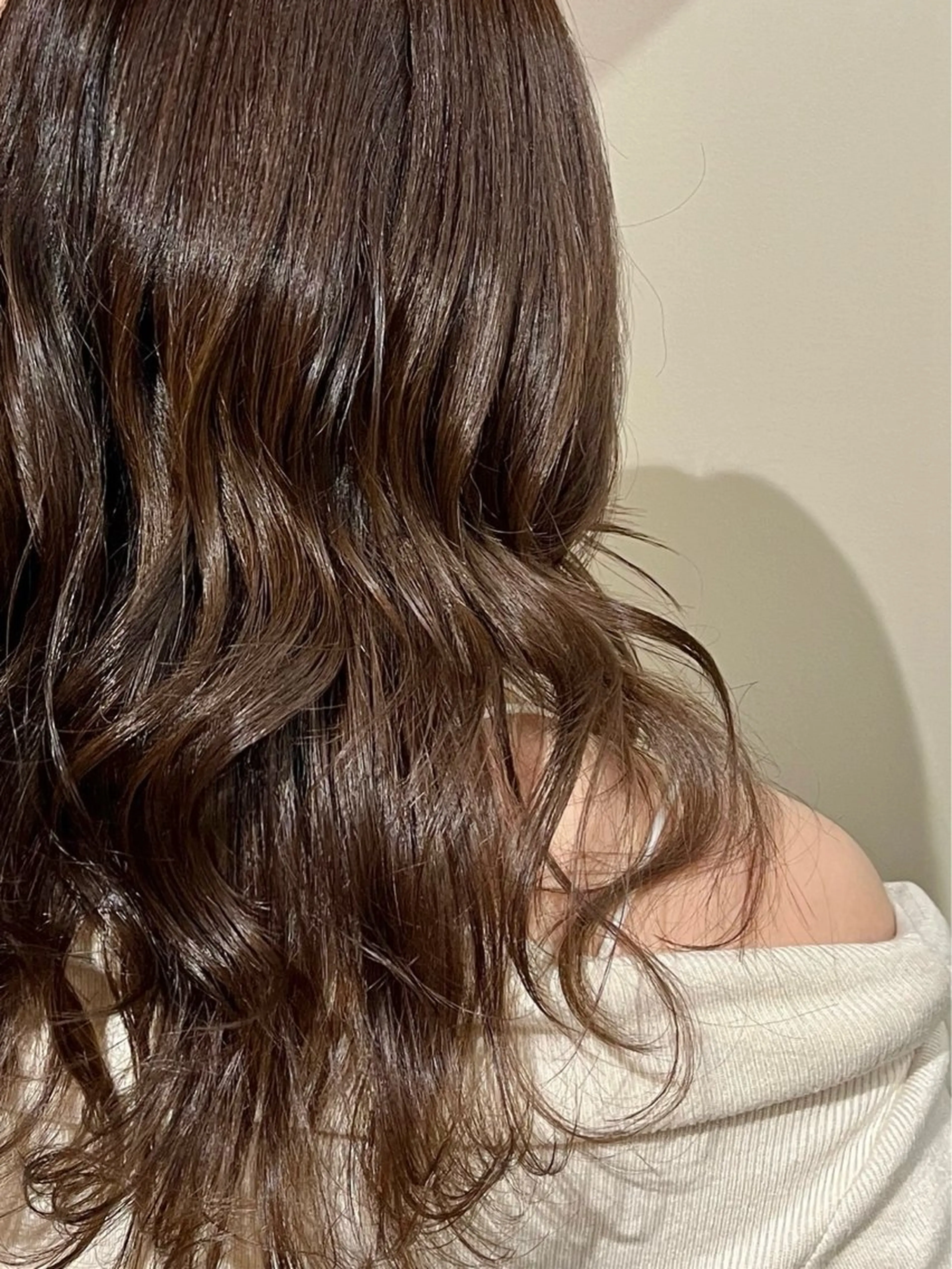 ミディアム カラー ヘアカラー トリートメント 🌼花屋併設🌼 木下奈々望のヘアスタイル