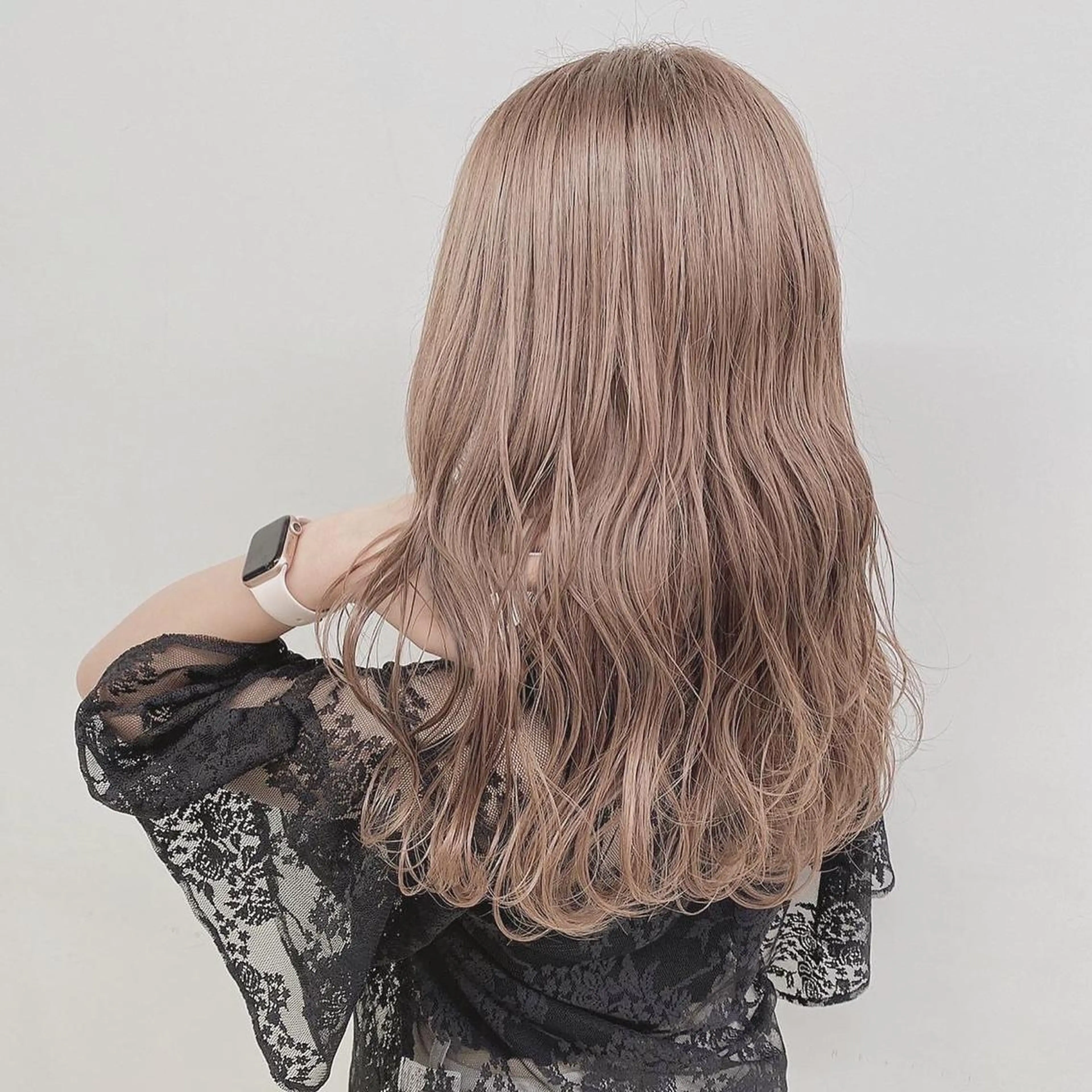 ミディアム カラー ヘアカラー トリートメント ヘッドスパ ヘアセット 🥞ベージュ系カラー 【すずきりほ】🥞のヘアスタイル