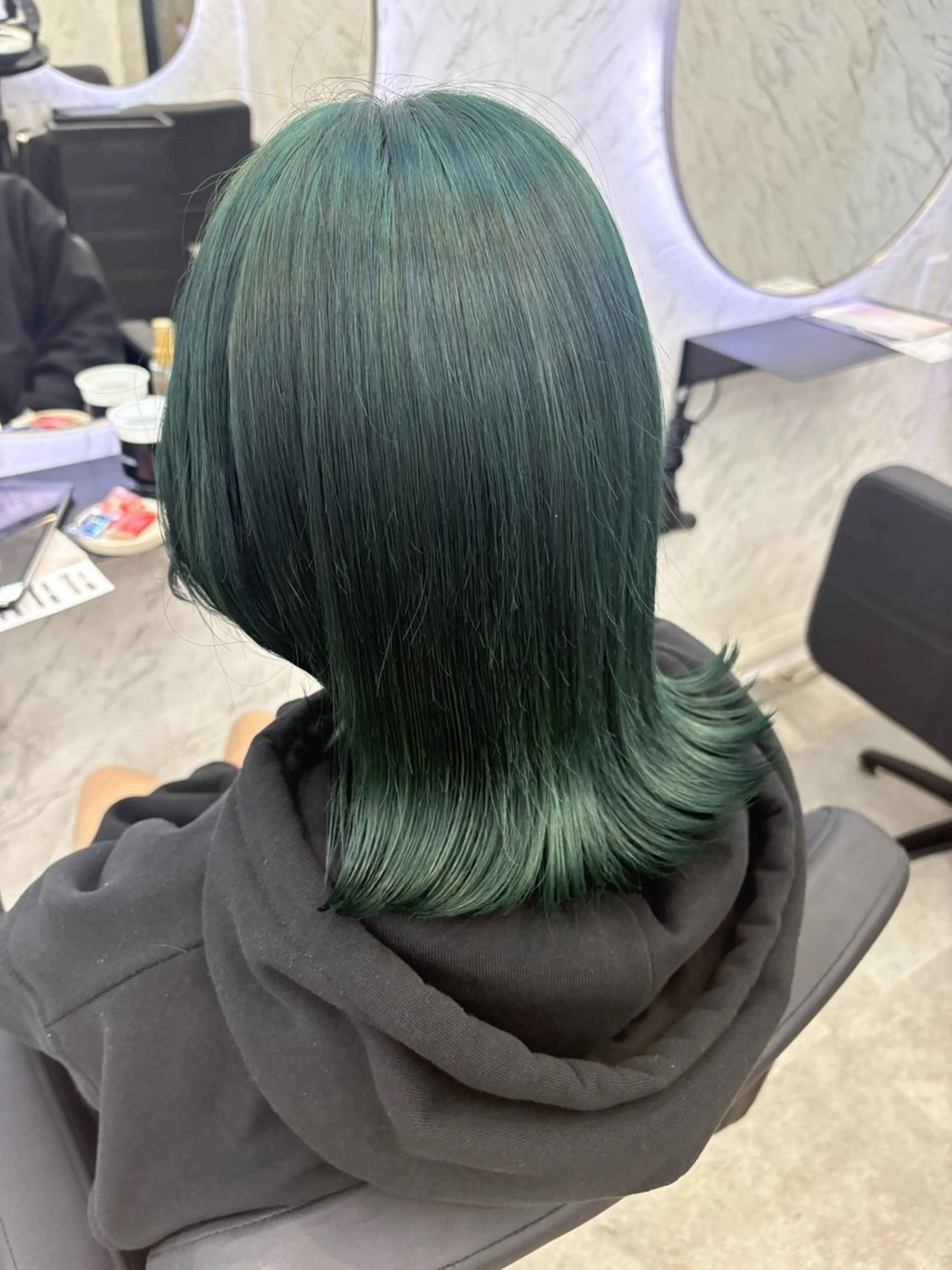 セミロング カラー ヘアカラー hair salon dot. mooda 韓国風サロン 町田店所属・韓国風ヘア🎀🩶 /♡𝓝𝓸𝓪♡のヘアスタイル