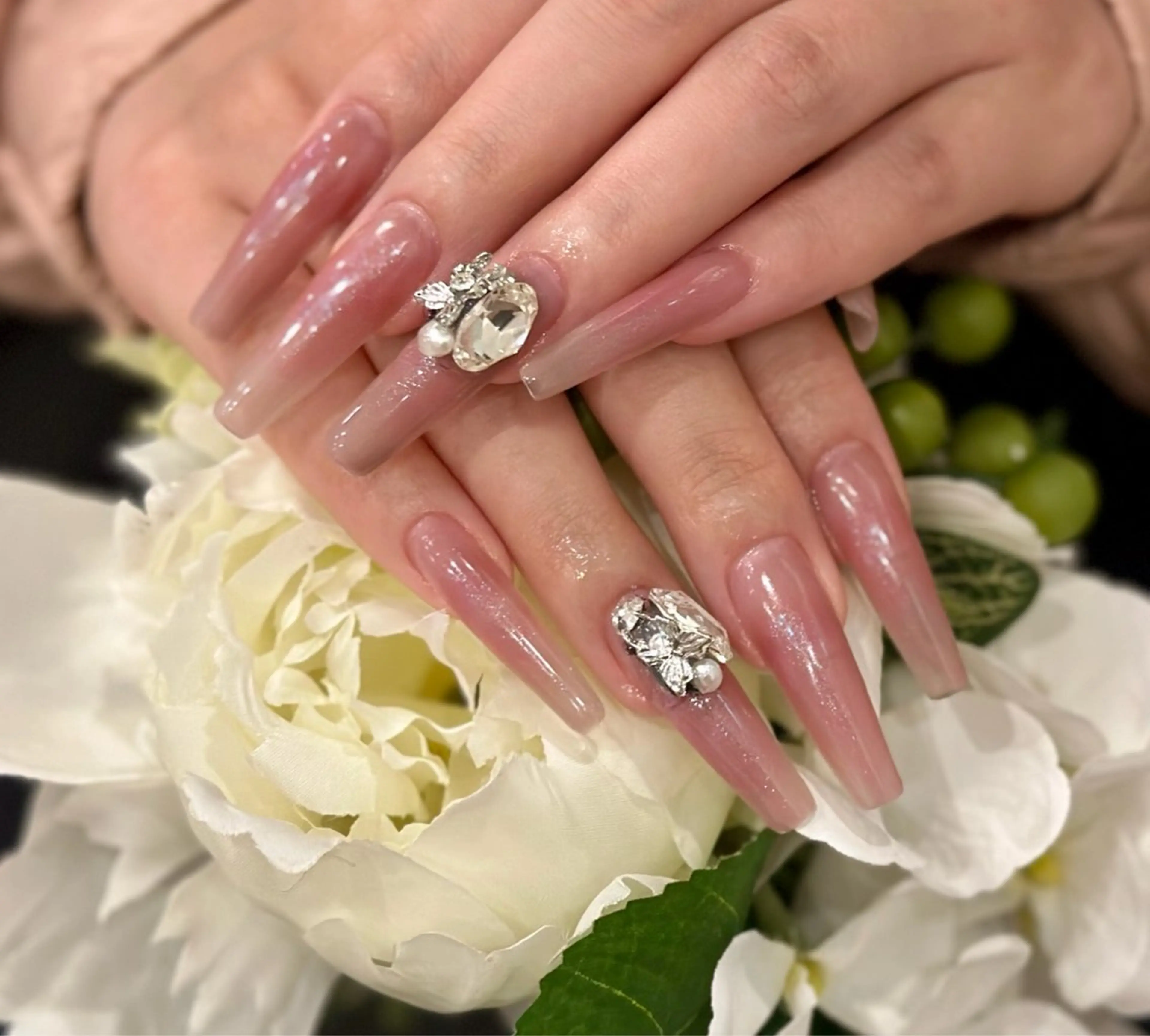 ネイル ピンク ハンドネイル H&Bsalon カイのネイルデザイン