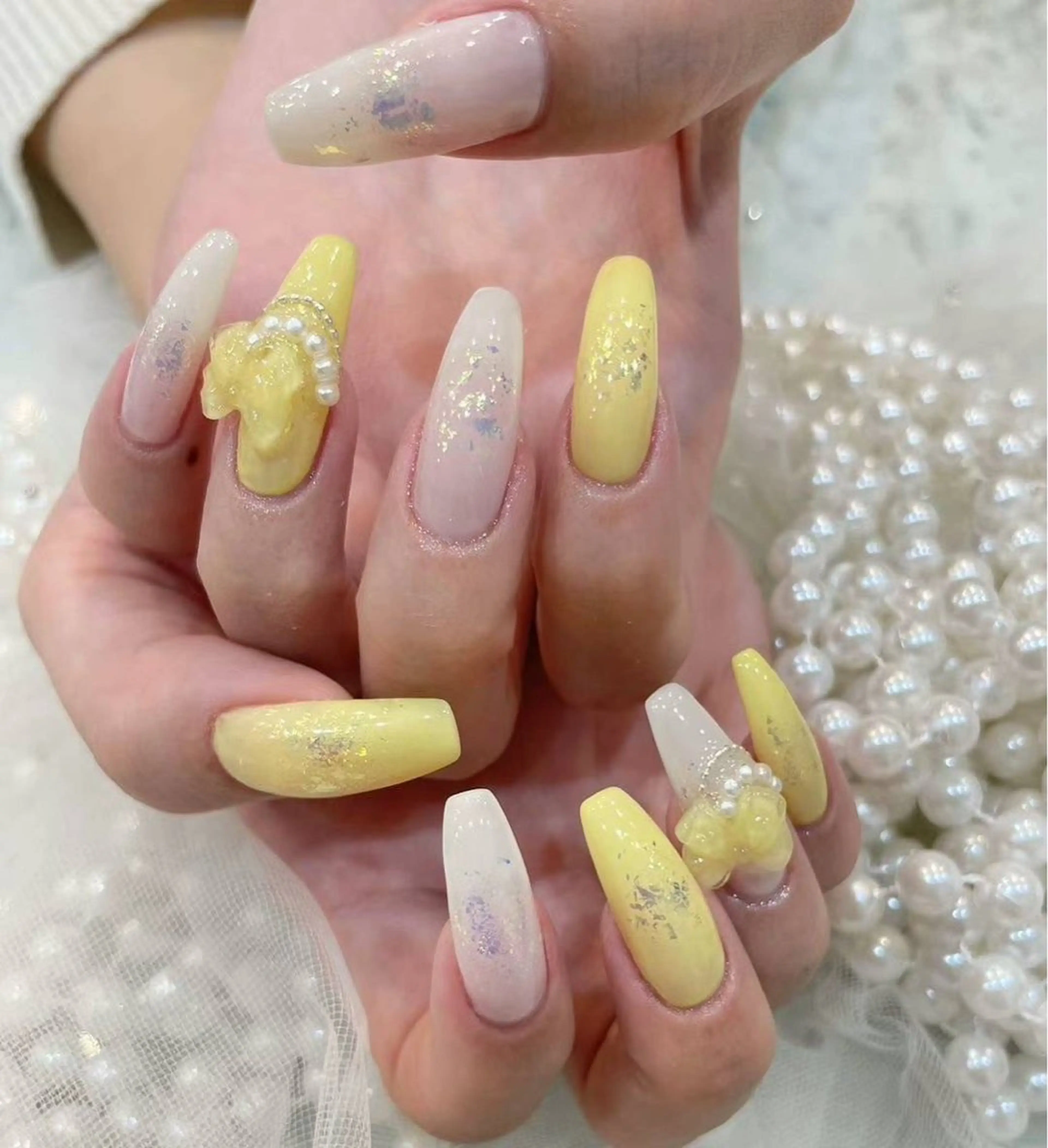 ネイル アートネイル オーロラネイル フラワーネイル フットネイル ジェルネイル Babarla Nailのネイルデザイン