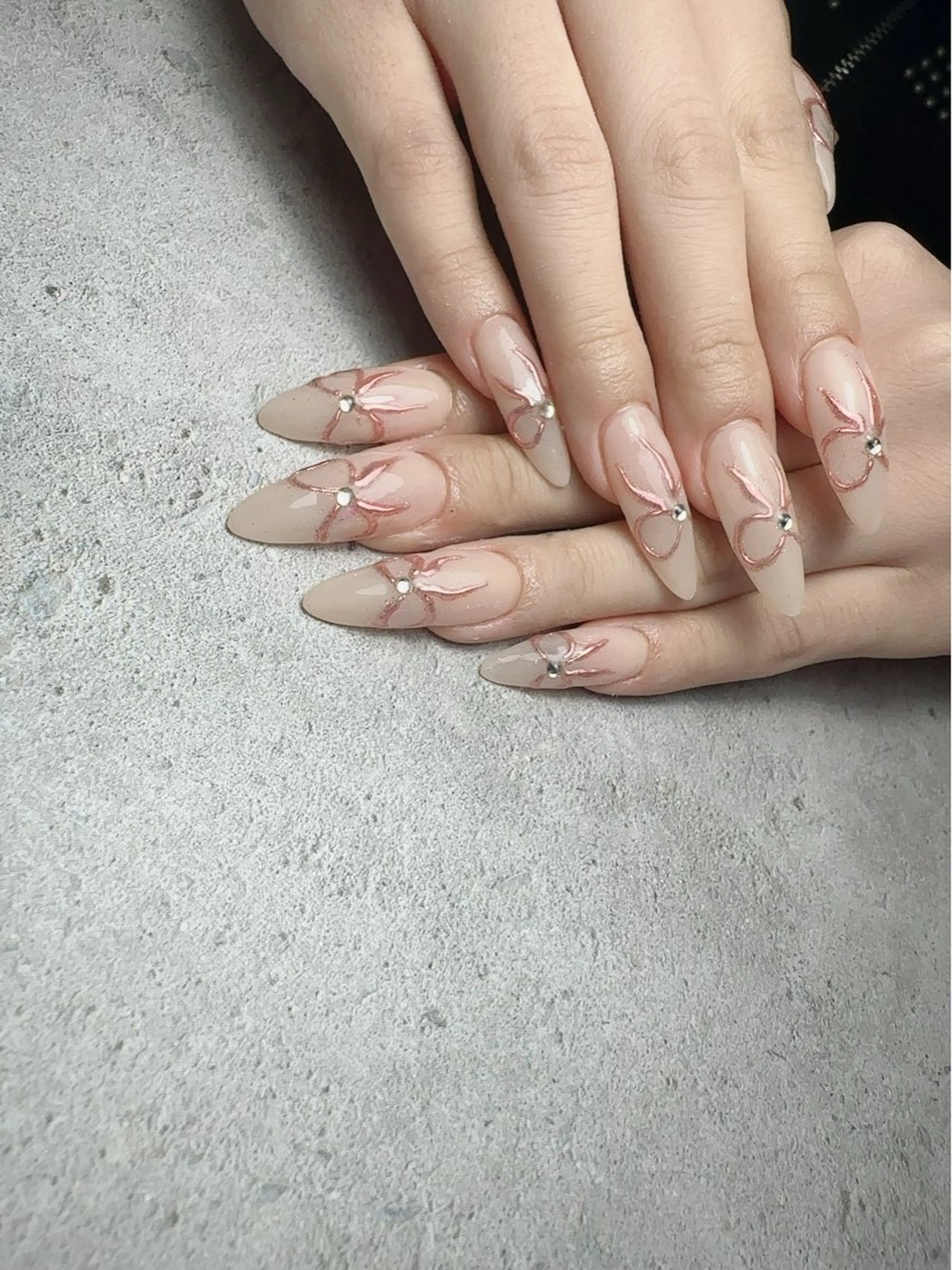 ネイル アートネイル 入学式 ハート マグネットネイル 持ち込み ハンドネイル nail salon    Mimiy..所属・Nailsalon Mimiy..♡のネイルデザイン