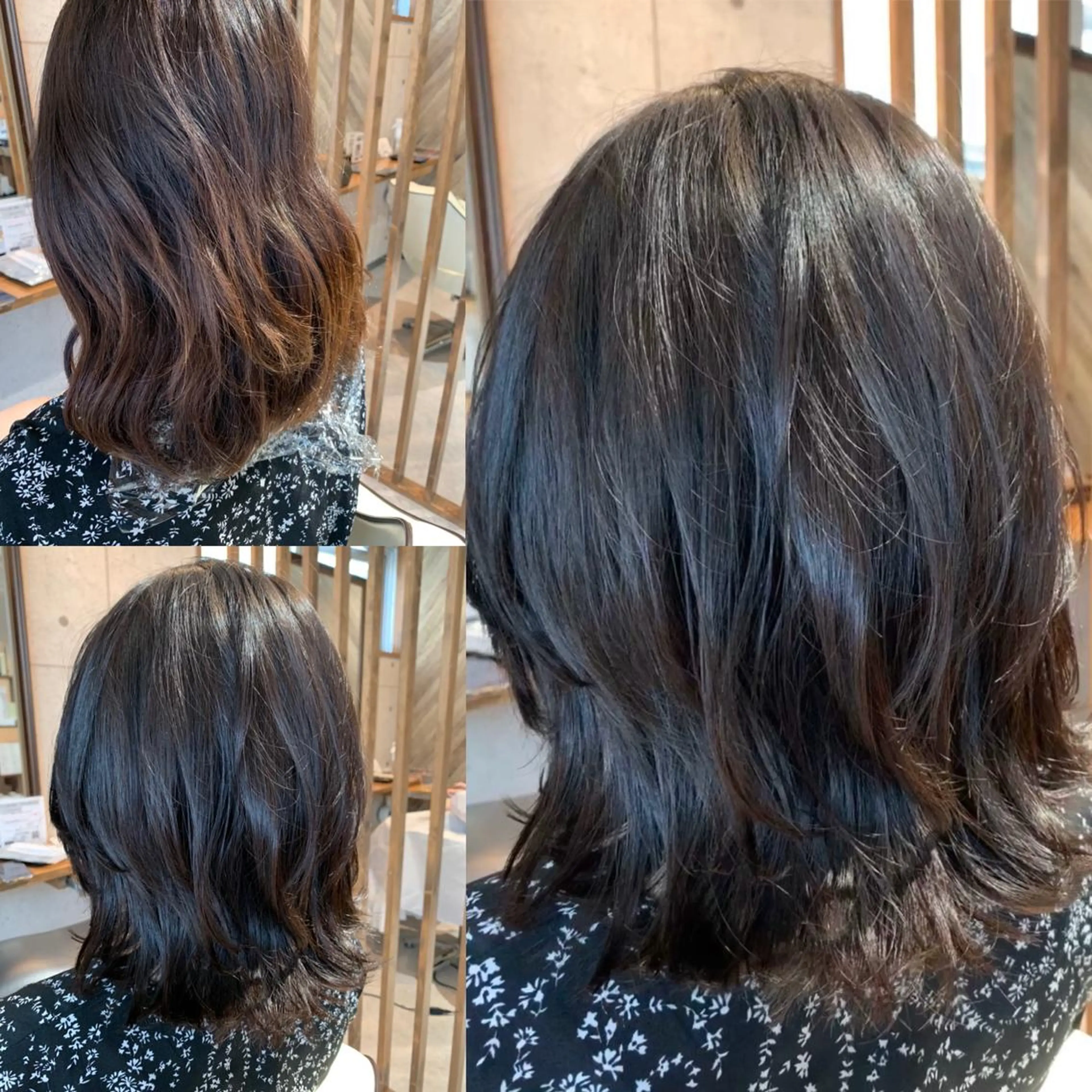 ミディアム カラー GO TODAY SHAiRE SALON 梅田店所属・3ヶ月持ちが良い ボブ/ショートのヘアスタイル