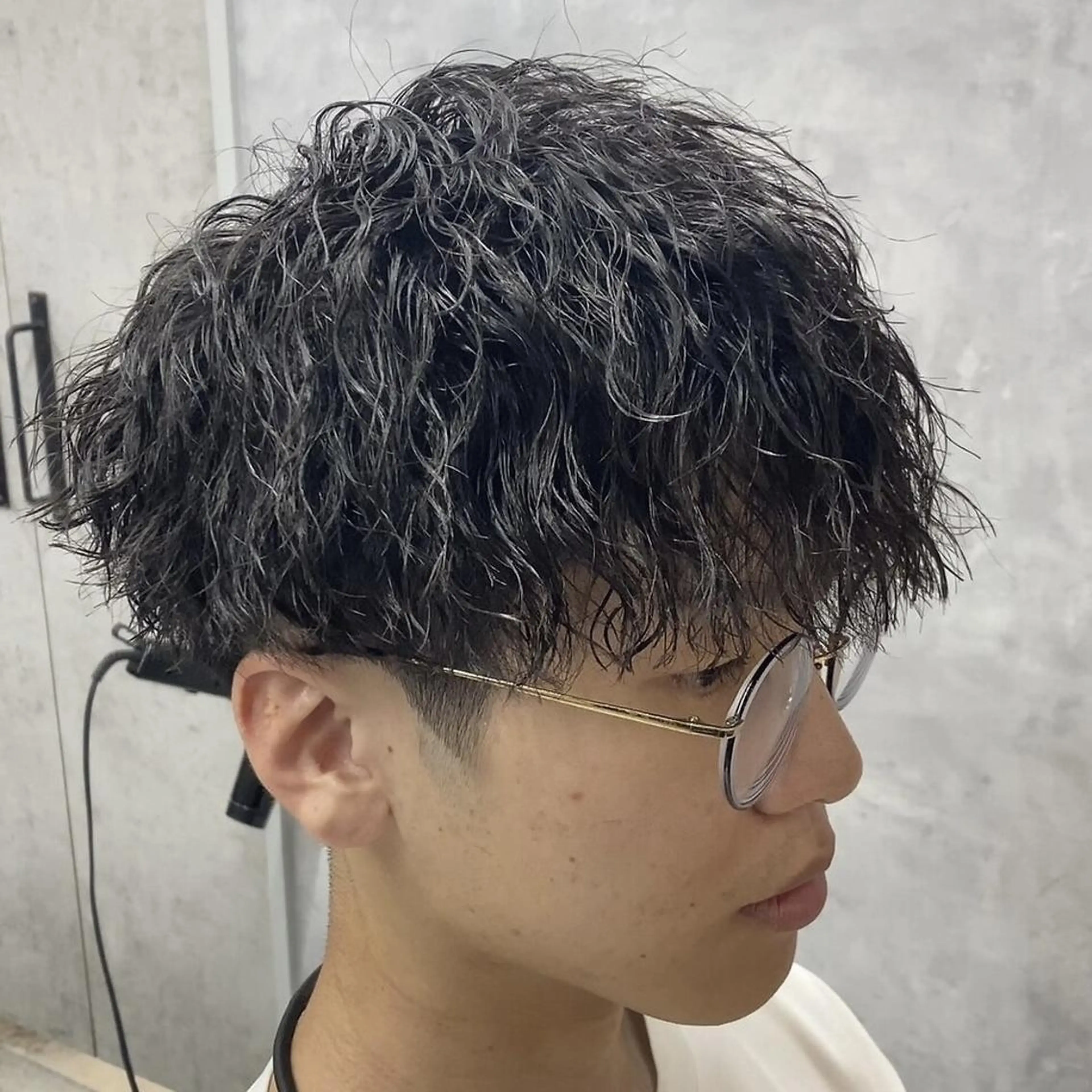 ショート メンズ パーマ カット パーマ Mens salon ANDYのヘアスタイル