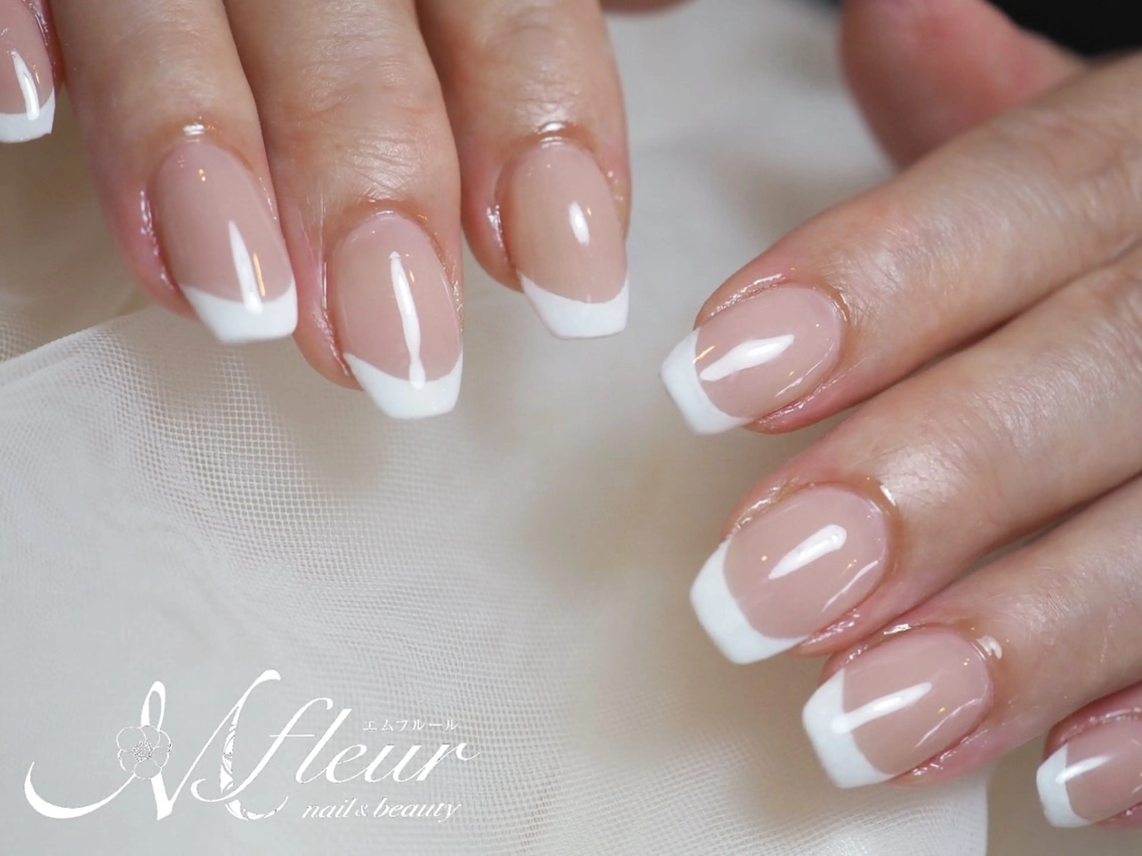 ネイル フレンチネイル M fleur nail&beauty【エムフルール】所属・Mfleur ナオのネイルデザイン