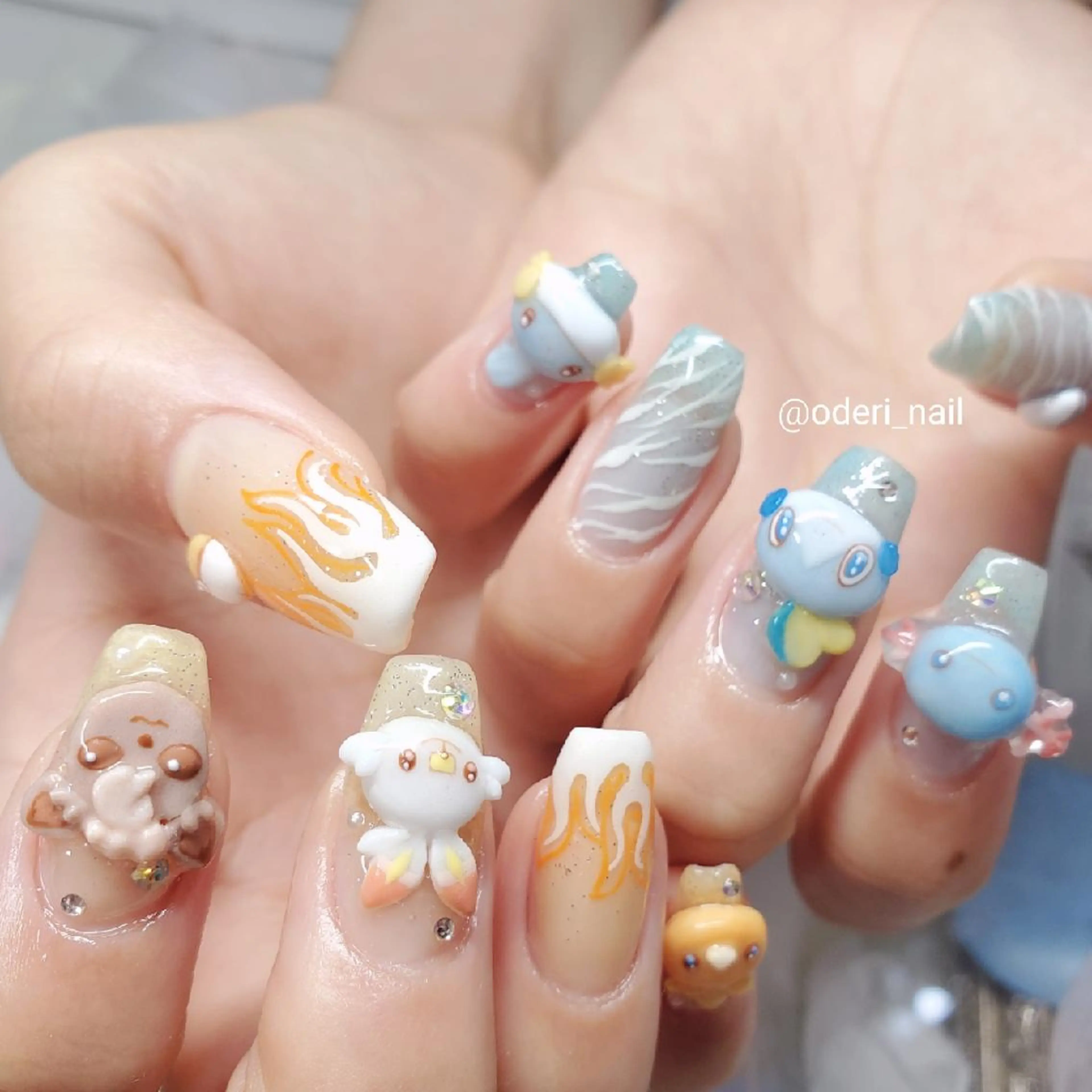 ネイル アートネイル ジェルネイル おで@ oderi_nailのネイルデザイン