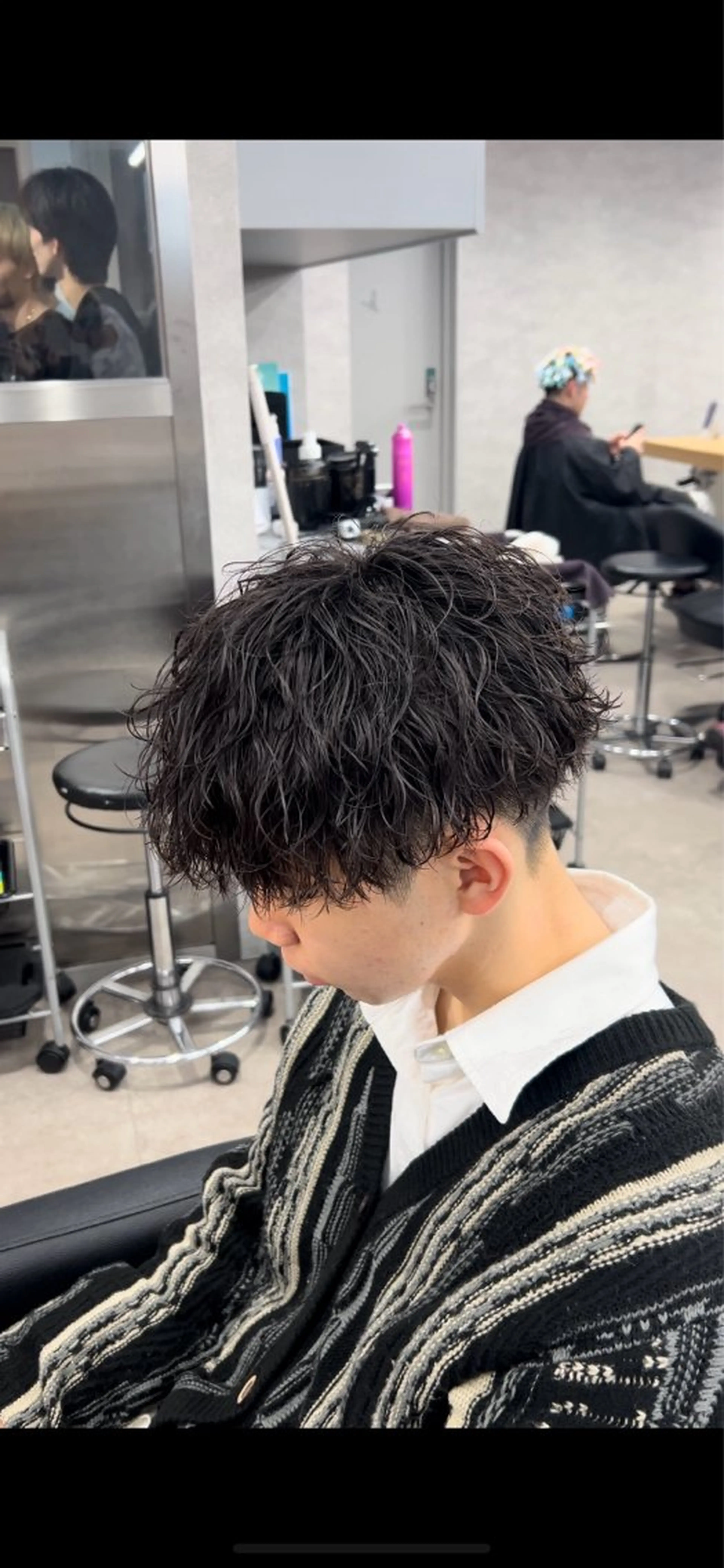 パーマ メンズ カット パーマ トリートメント ヘッドスパ ヘアセット イケメン製造機 🔥上原沙羅🔥のヘアスタイル