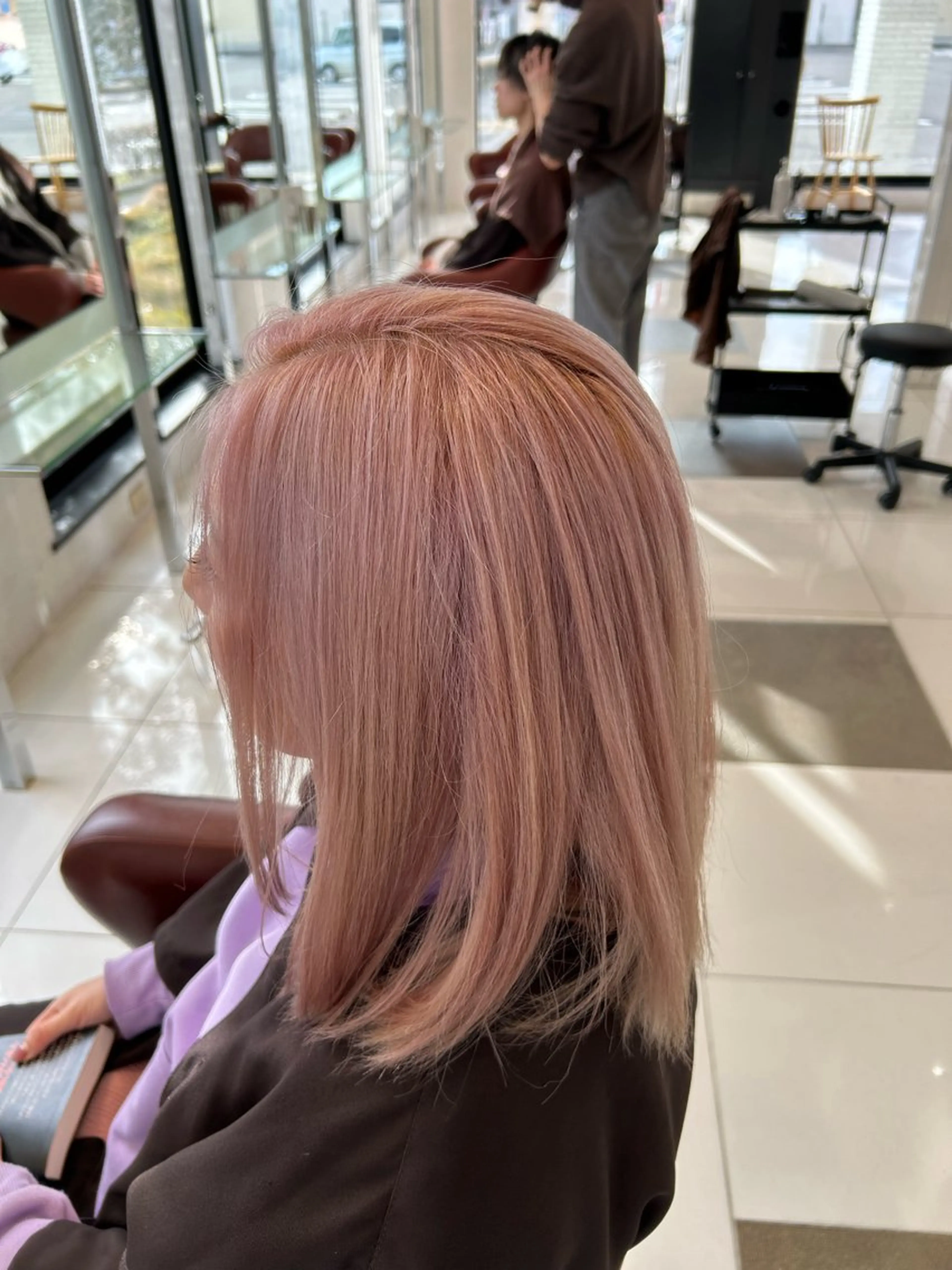 ミディアム カラー ヘアカラー 石塚 光流のヘアスタイル