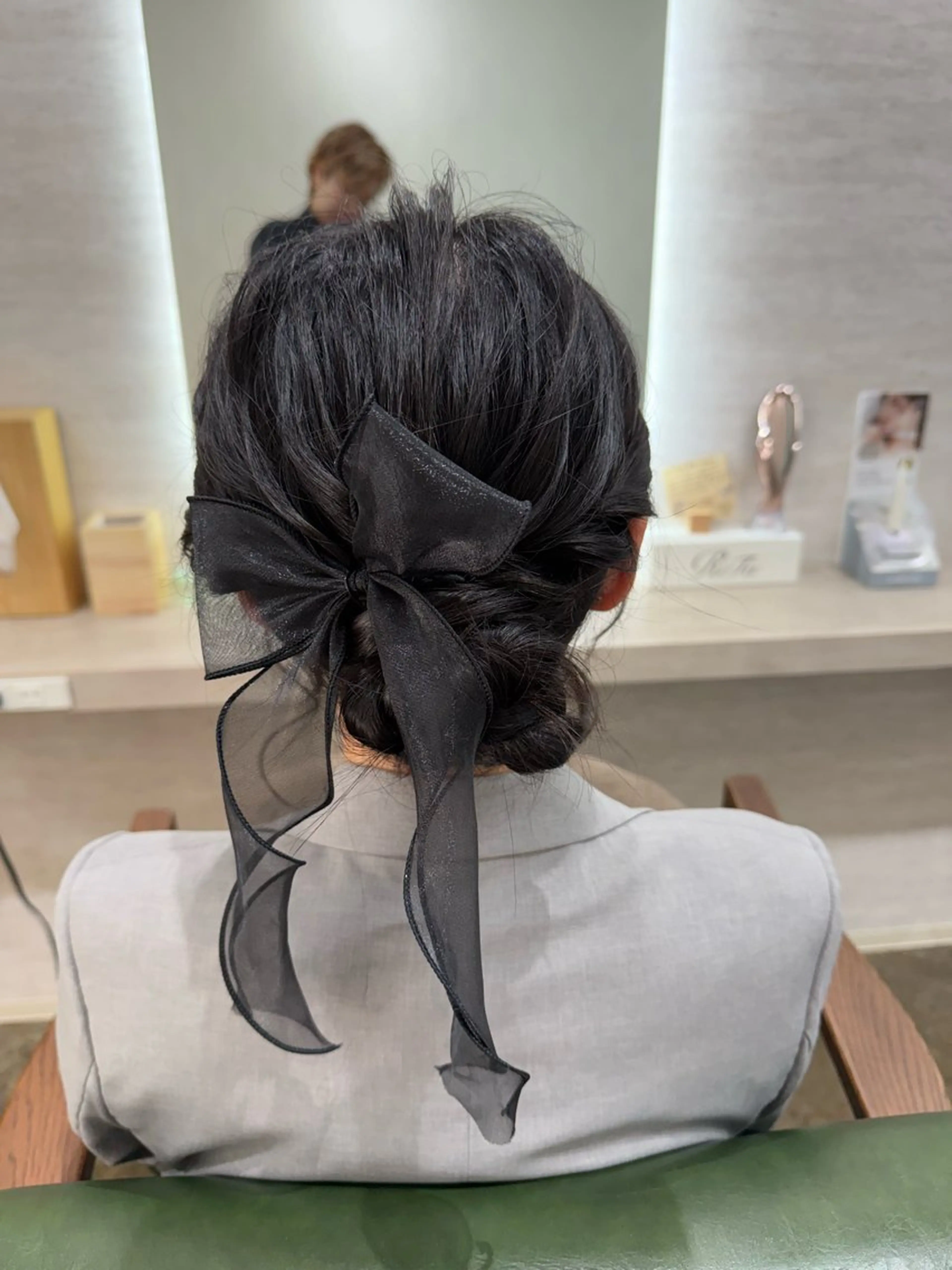 ミディアム 浴衣 ヘアセット 🕊髪質改善縮毛矯正 /艶髪/関内🕊あべのヘアスタイル