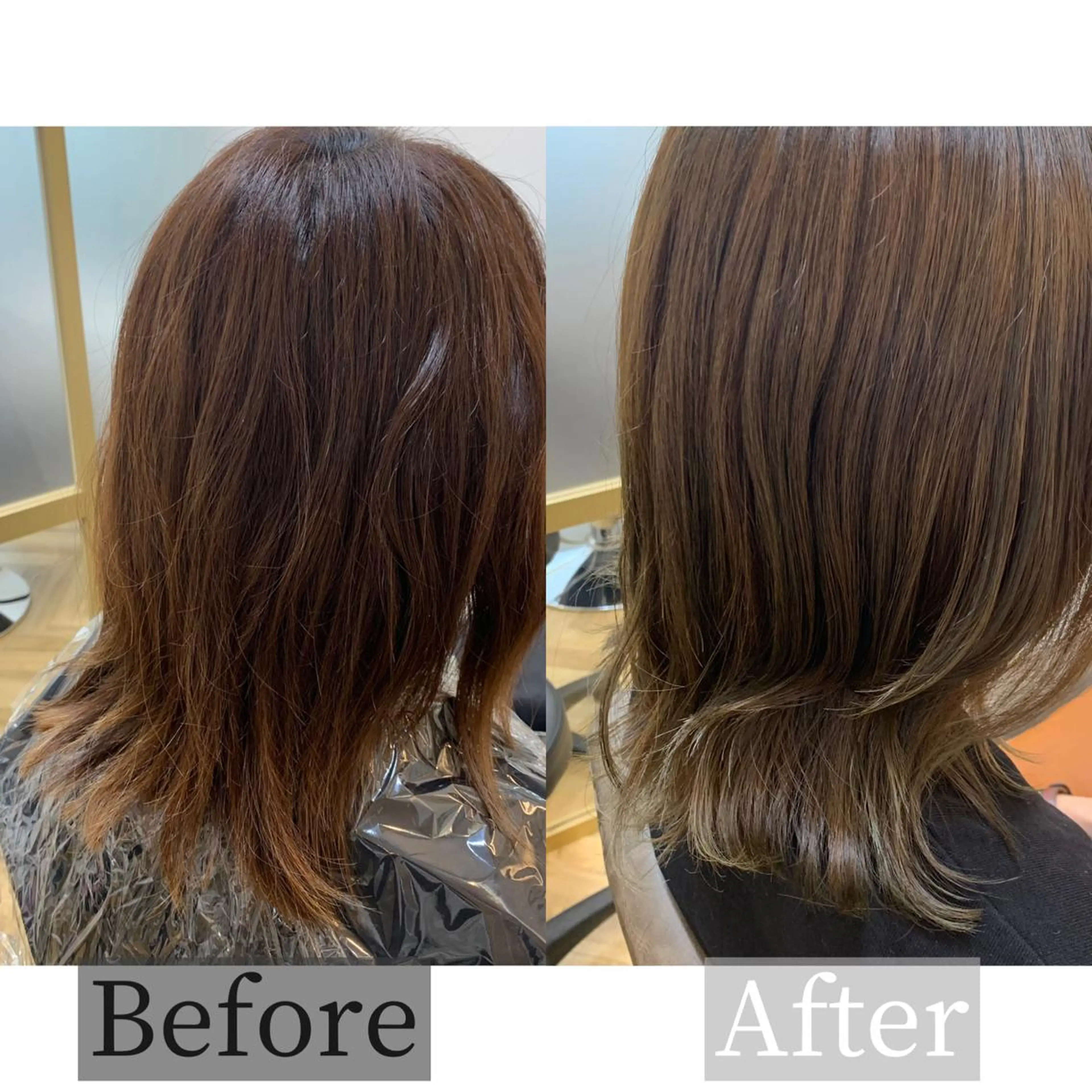 セミロング カラー ベージュカラー オリーブベージュ ECLART milia【髪質改善 個室サロン】所属・MIHO /のヘアスタイル