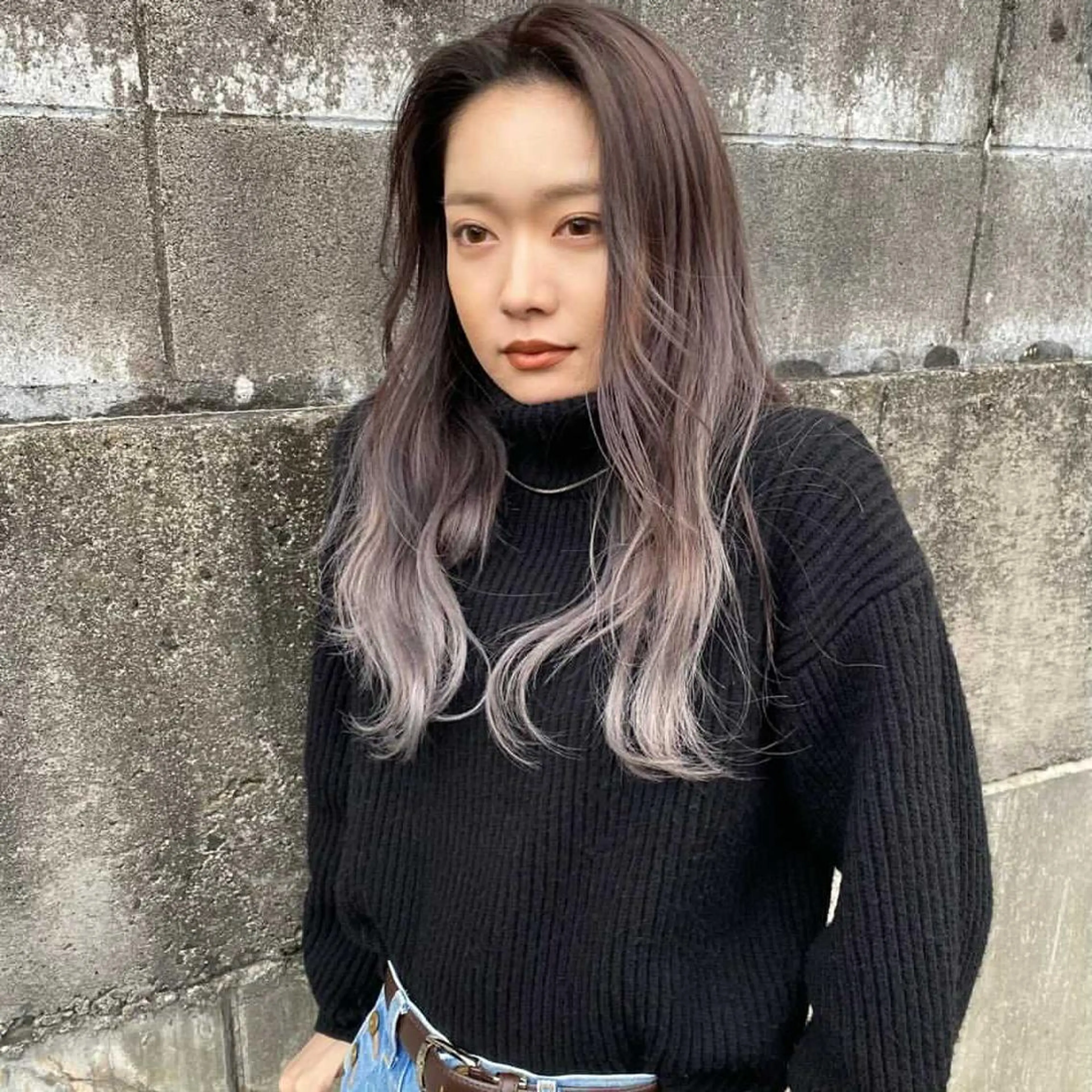 ロング カラー バレイヤージュ レイヤーカット green所属・ヤクシジ レンのヘアスタイル