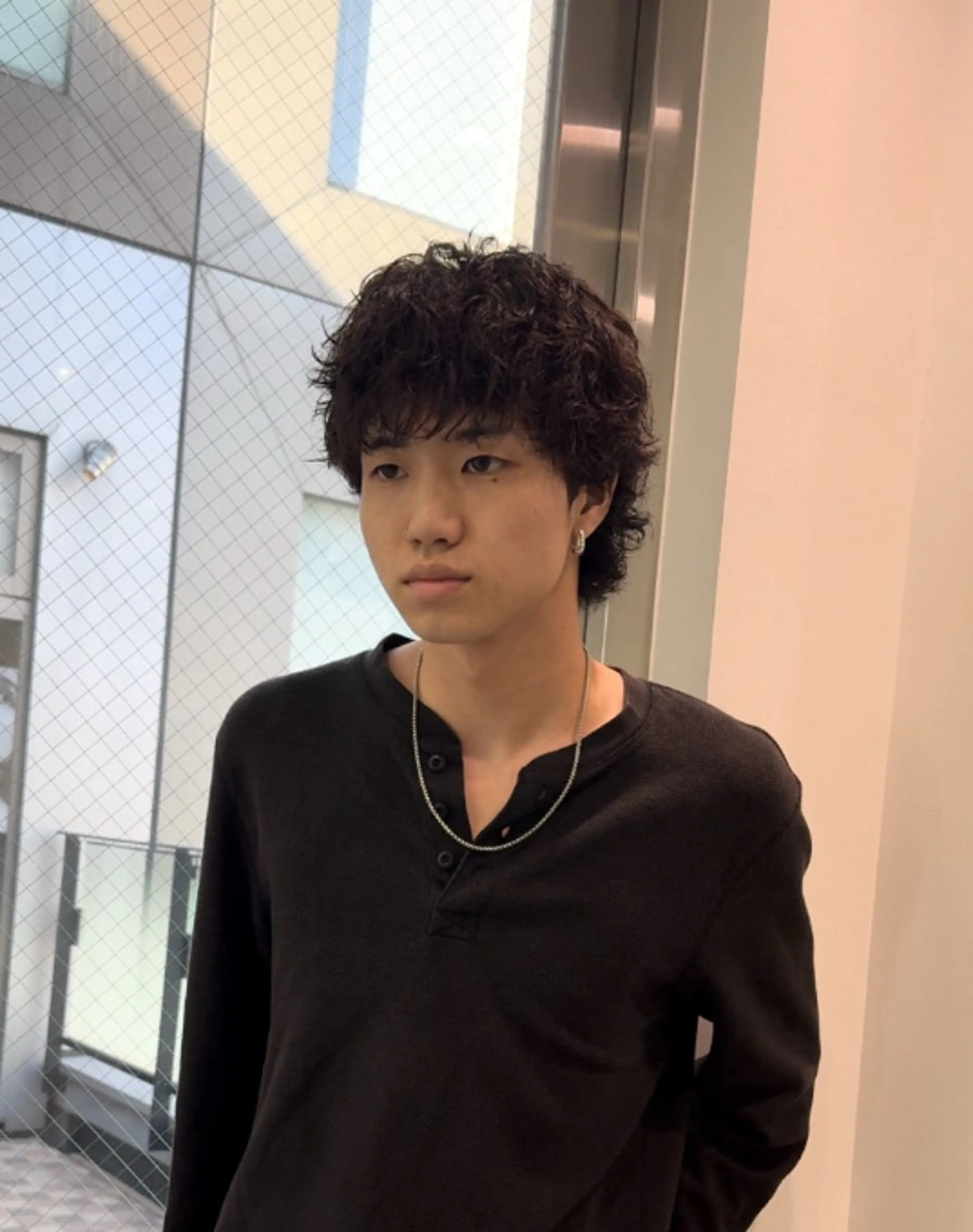 ミディアム パーマ メンズ fifth天神大名メンズサロン(フィフス)所属・fifth天神パーマ 特化/大田宗一朗のヘアスタイル