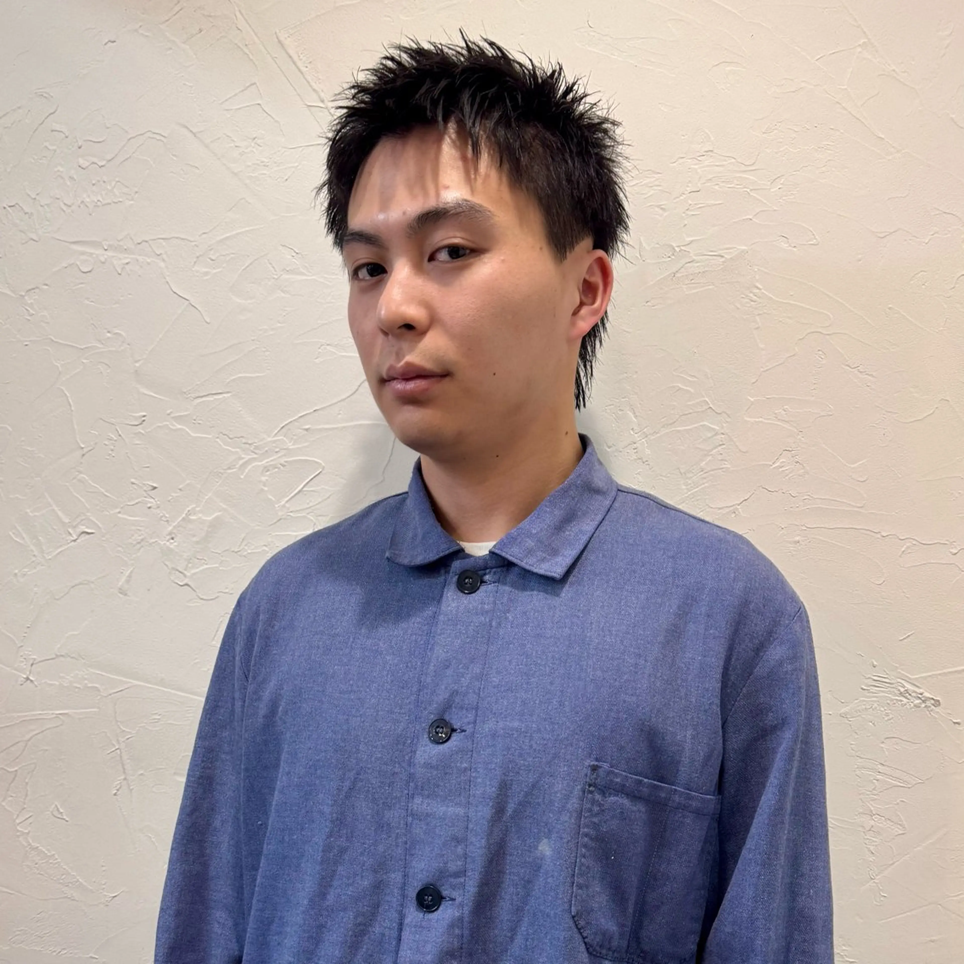 ショート メンズ アップバング メンズ就活ヘア メンズパーマ メンズショート スパイキーショート カット ヘアセット 【池袋/スパイキー ショート】ⓝⓘⓜⓤのヘアスタイル