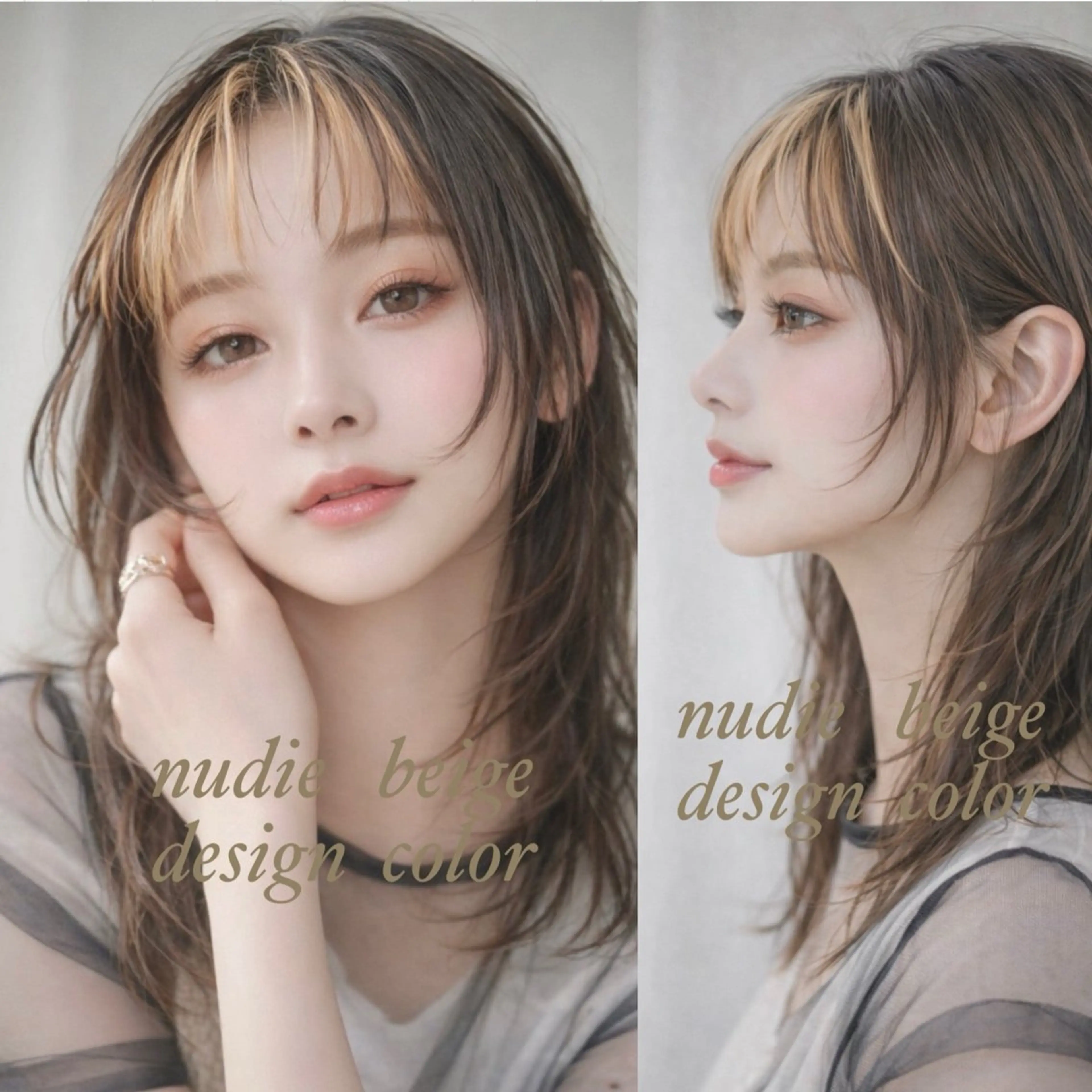 セミロング カラー カット ヘアカラー トリートメント M.SLASH 辻 孝志のヘアスタイル